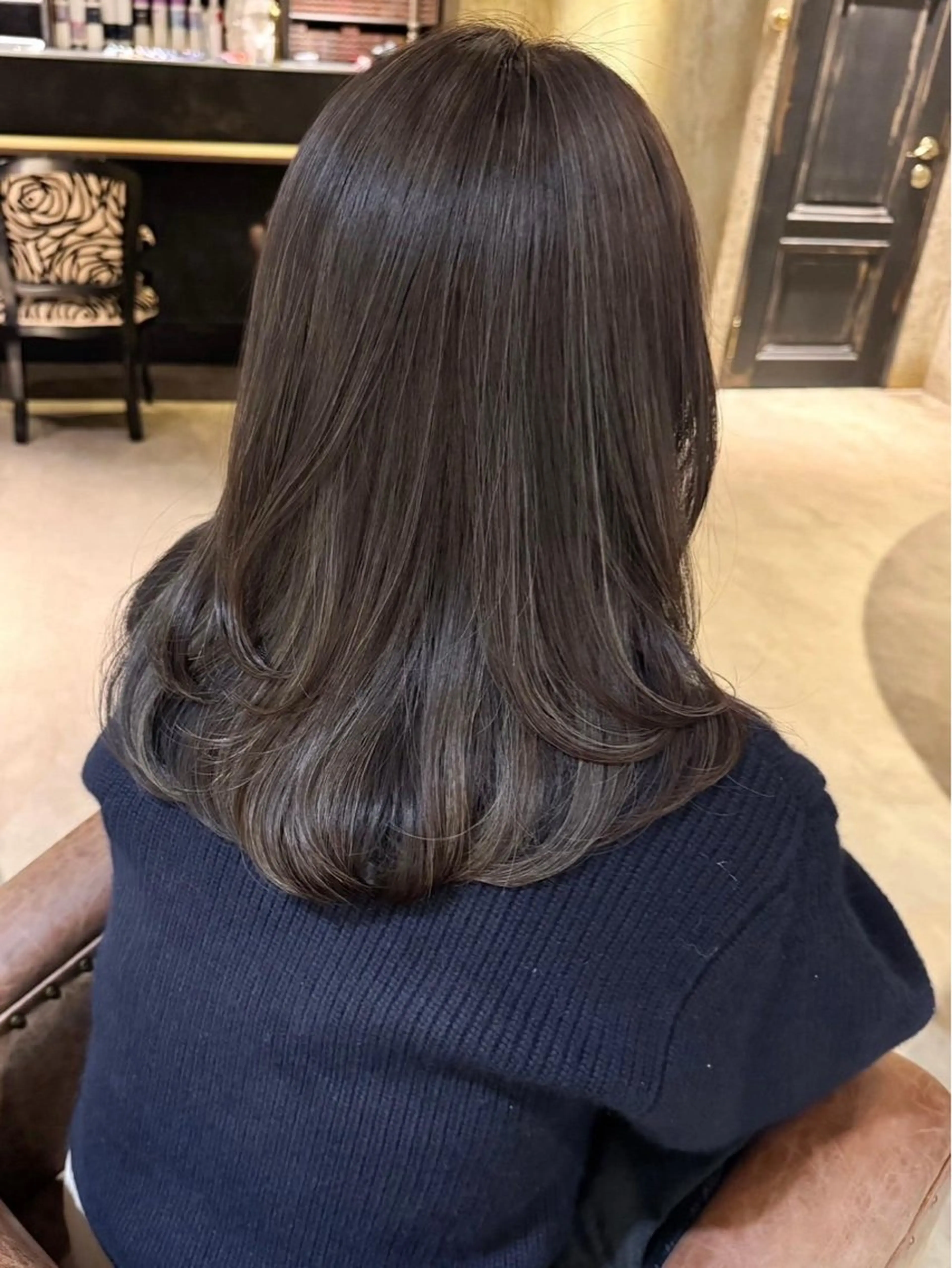 ミディアム カラー ヘアアレンジ ヘアカラー 🫧透明感カラー/ 艶カラー🫧namiのヘアスタイル