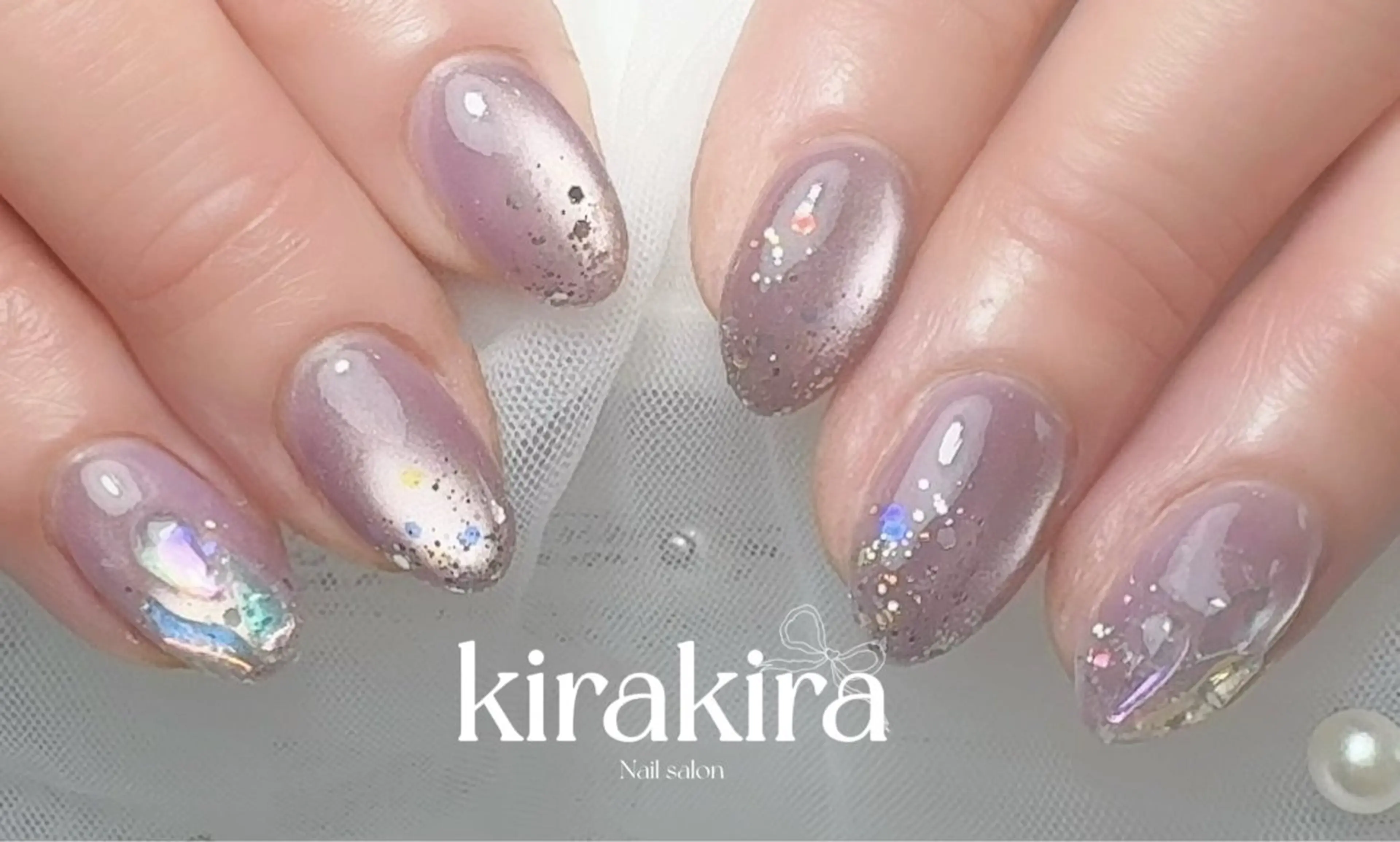 ネイル フットネイル グラデーション キラキラネイル シンプルネイル Kirakira Nail salonのネイルデザイン