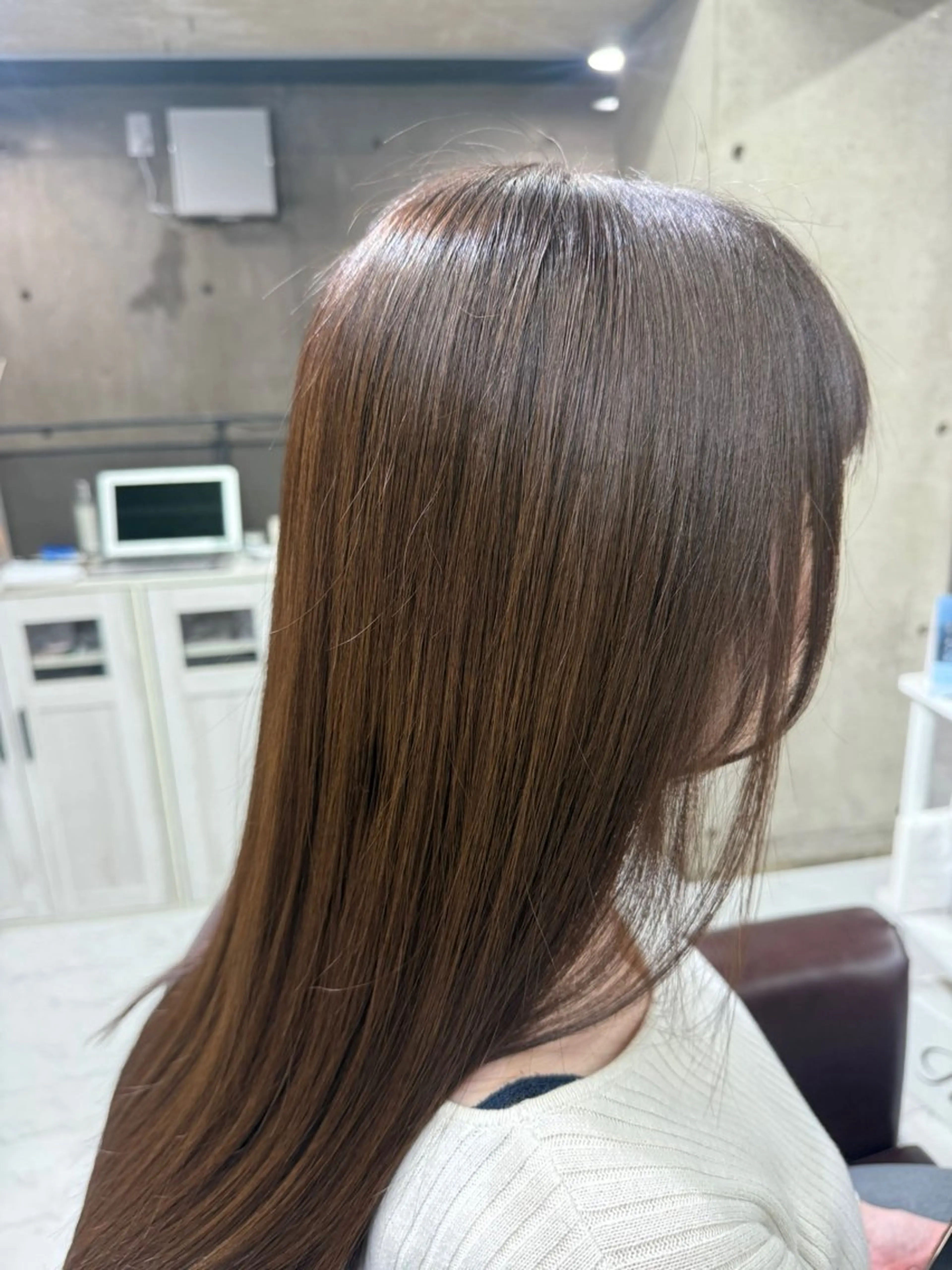 【髪質改善】髪質改善TR＋premiumカラー＋カット＋プチスパ/14900の写真