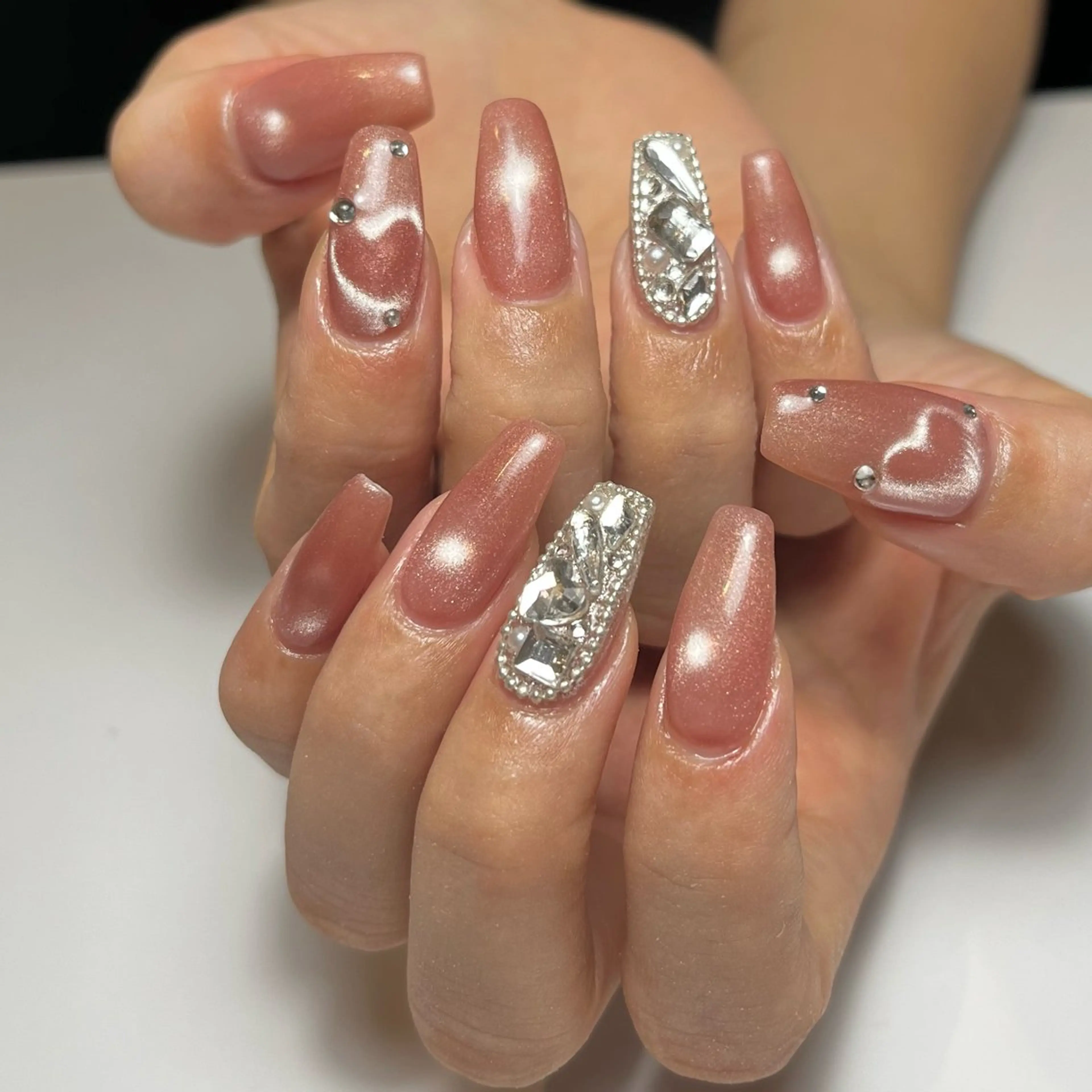 ネイル アートネイル マグネットネイル ワンカラーネイル ハンドネイル ballie／小野原 なつみのネイルデザイン