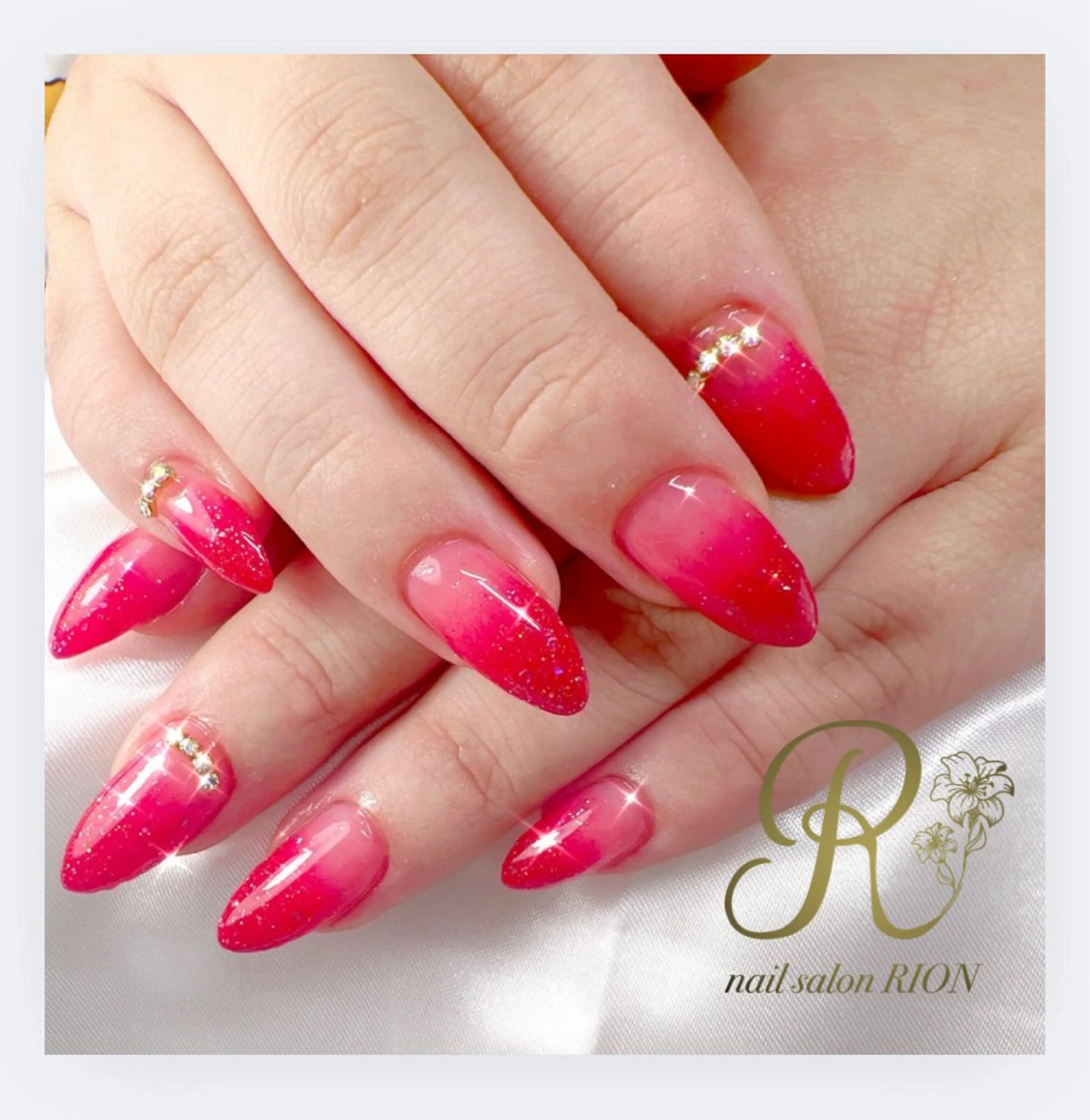 ネイル ストーンネイル ハンドネイル 加藤 恵のネイルデザイン