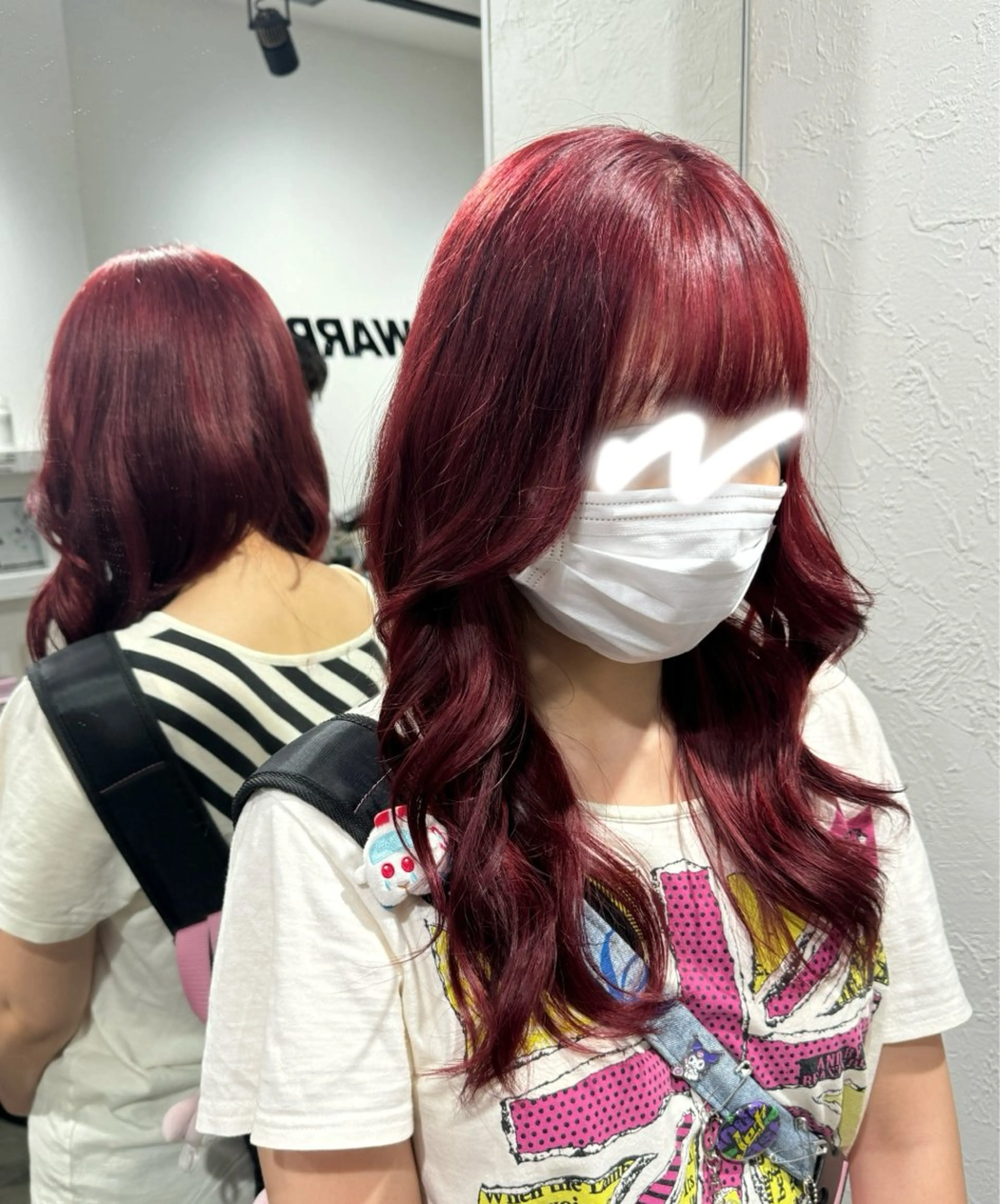 ロング カラー ハイトーン/レイヤー /艶カラー🎀のヘアスタイル