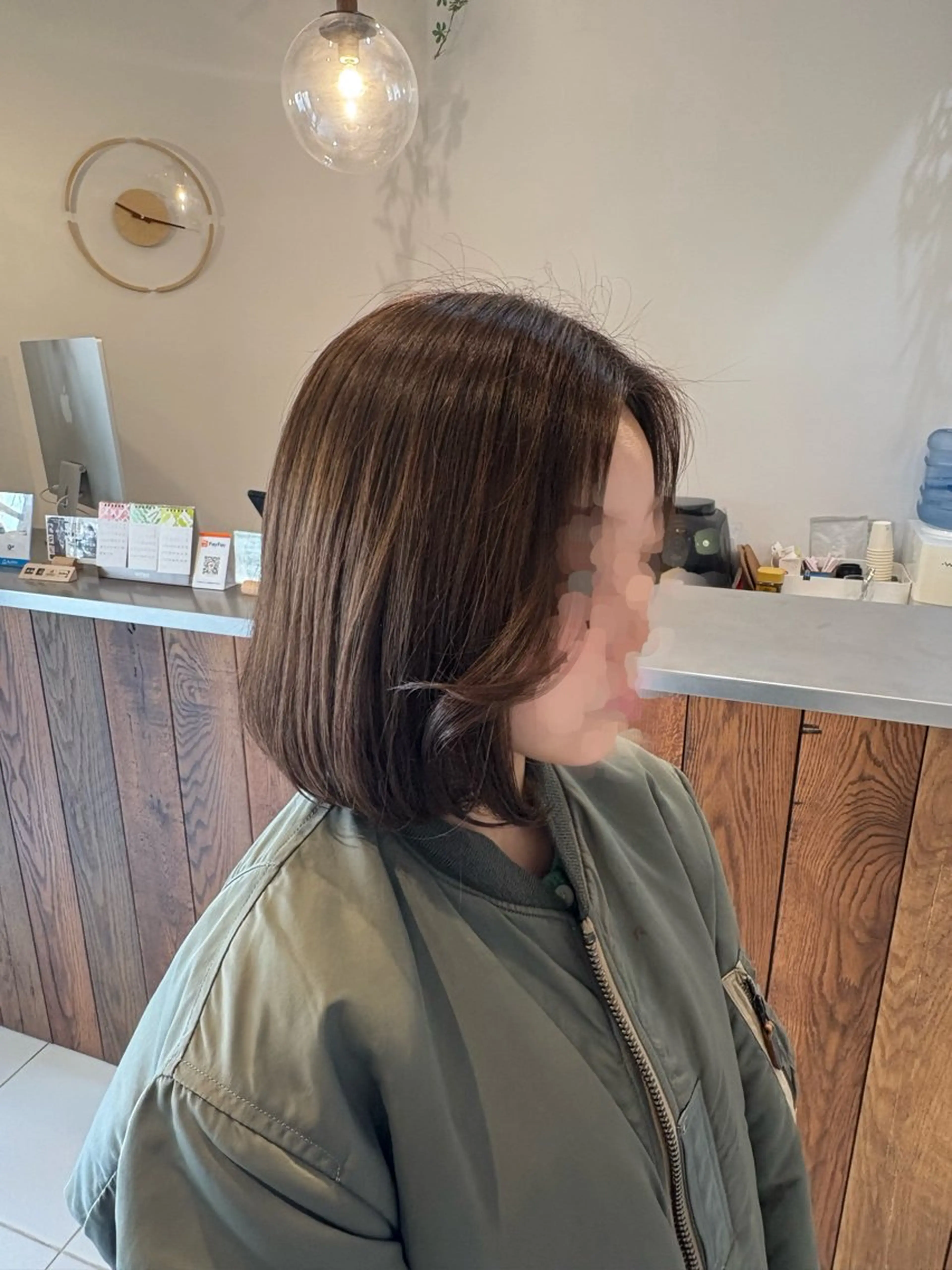 ミディアム ボブ/縮毛矯正/ kaho🌼のヘアスタイル