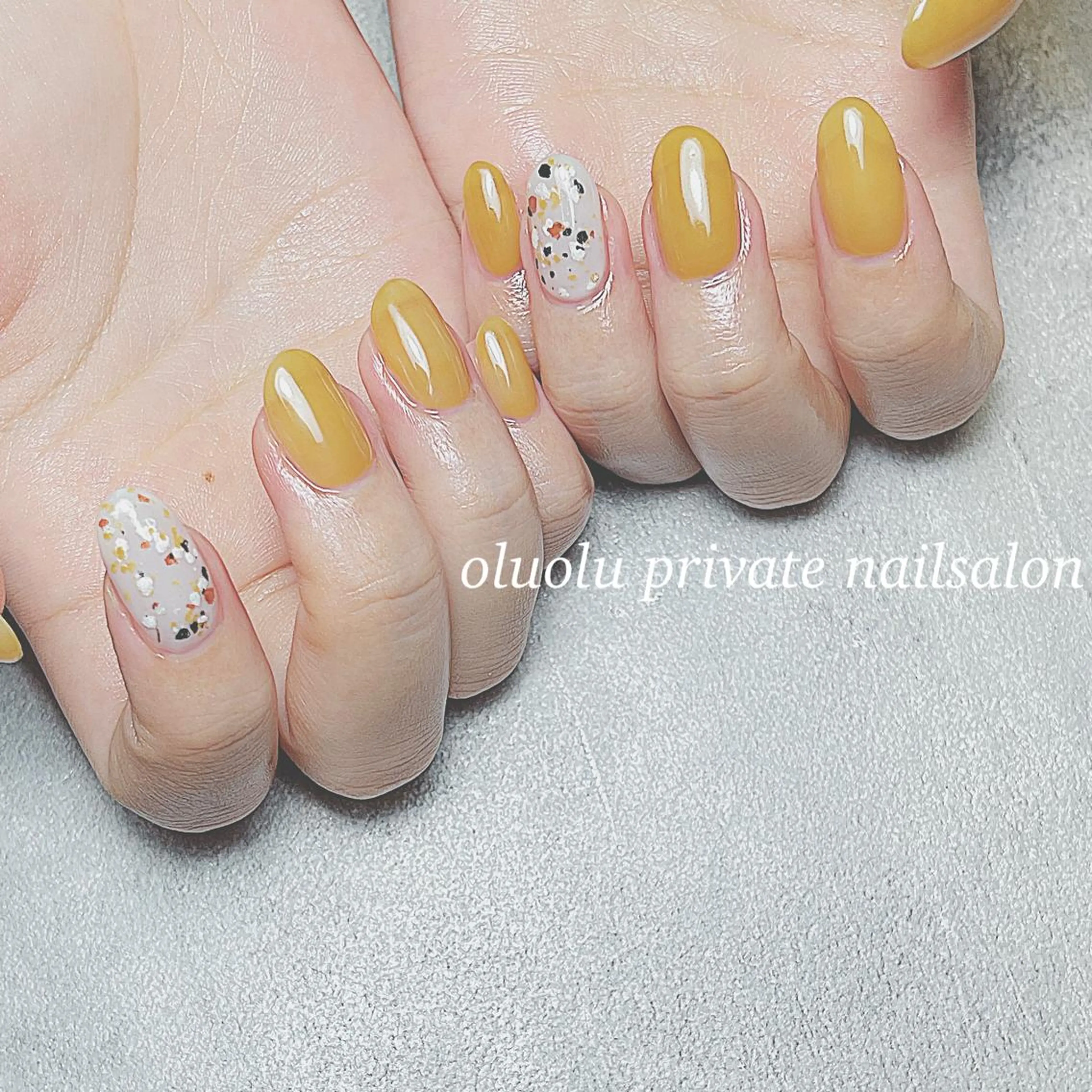 ネイル アートネイル フットネイル ジェルネイル ニュアンスネイル ワンカラーネイル 大村 紬華のネイルデザイン