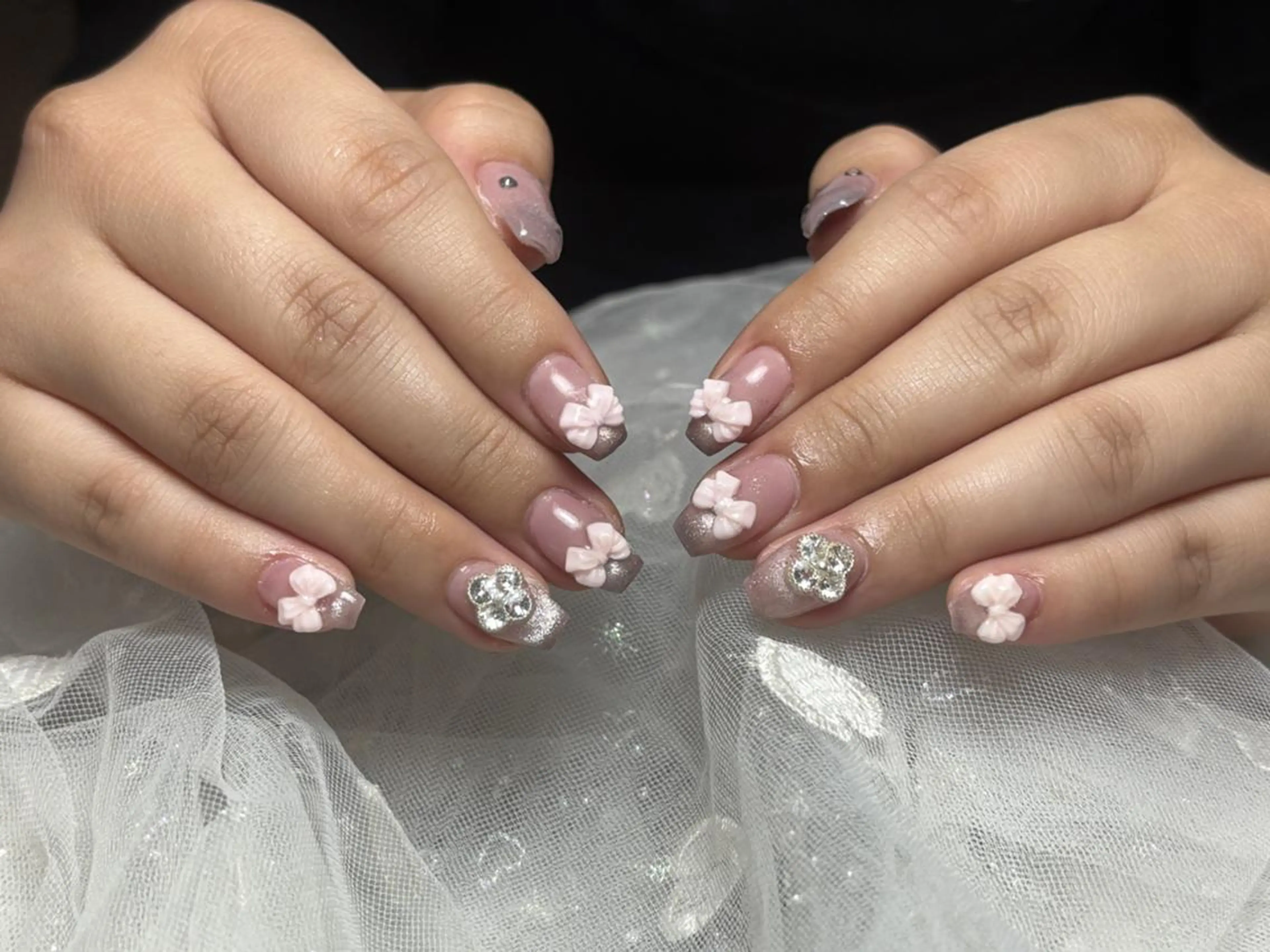 ネイル アートネイル ジェルネイル 持ち込み ニュアンスネイル 夏ネイル Emi🌸Belle Nail Salonのネイルデザイン