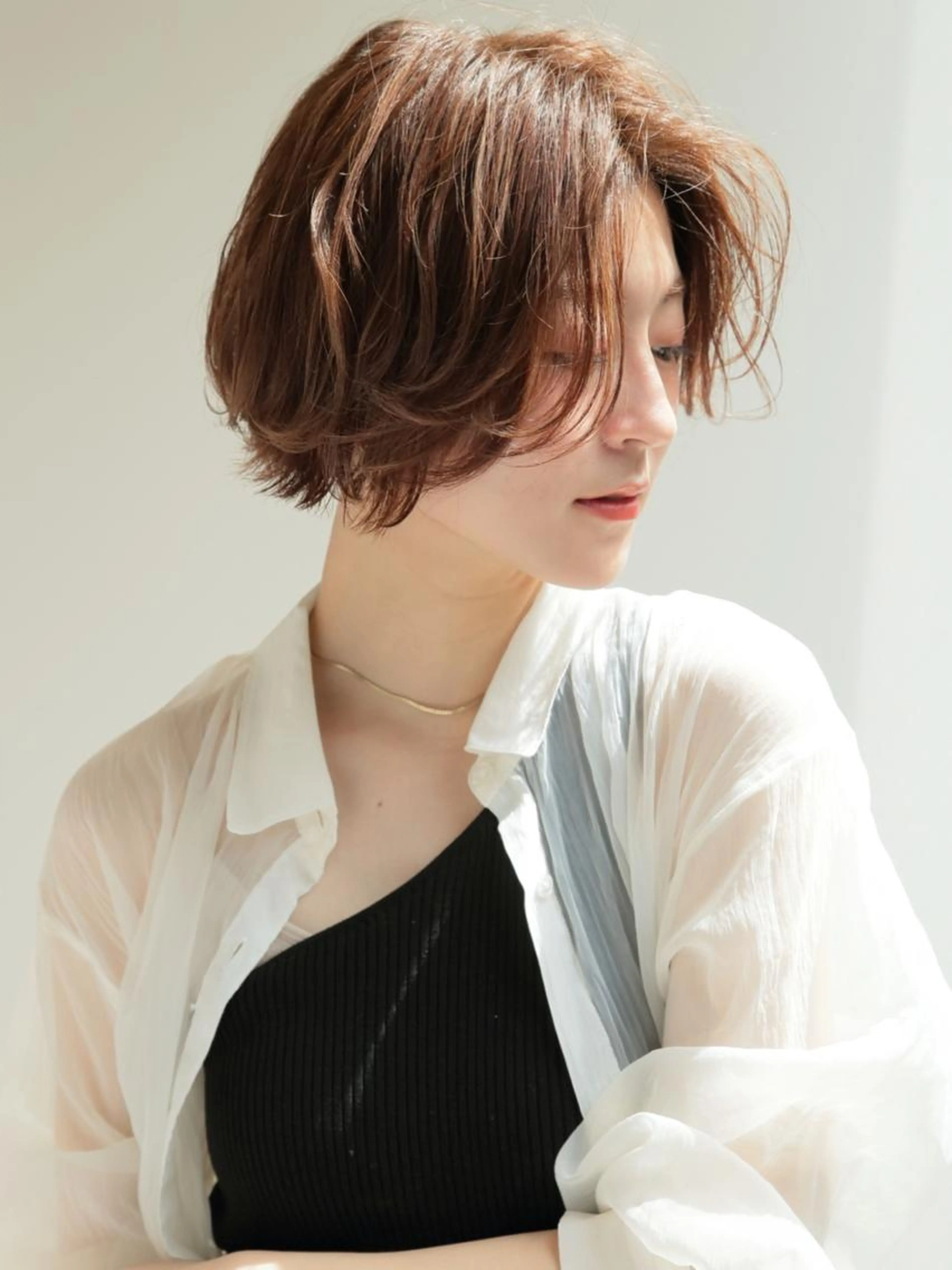 カット✂️+オーダーパーマ🌿+内部補修トリートメント✨ふんわりとした印象になります🦋の写真