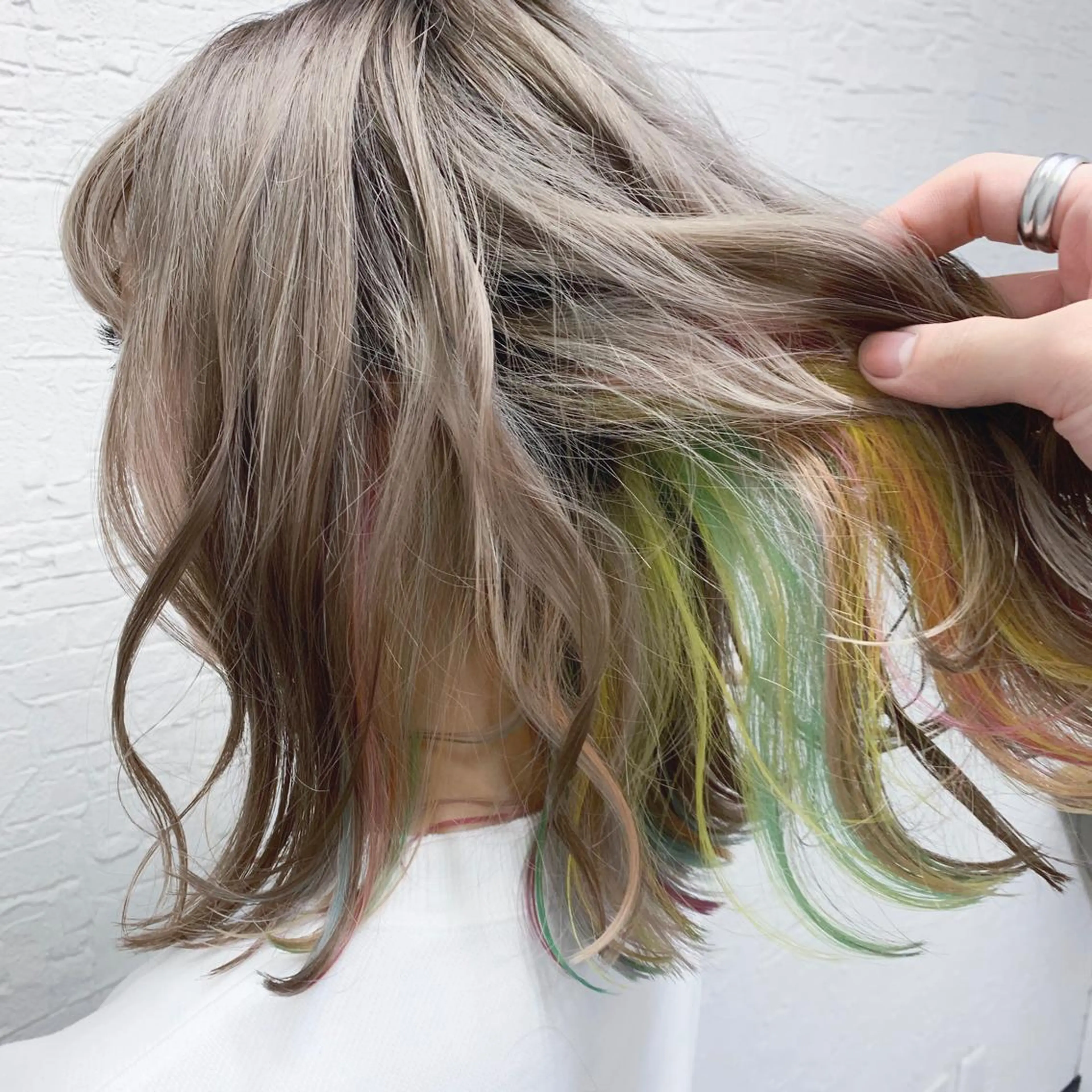 セミロング カラー 🥇近藤 恭輔🥇 Recharme新保のヘアスタイル