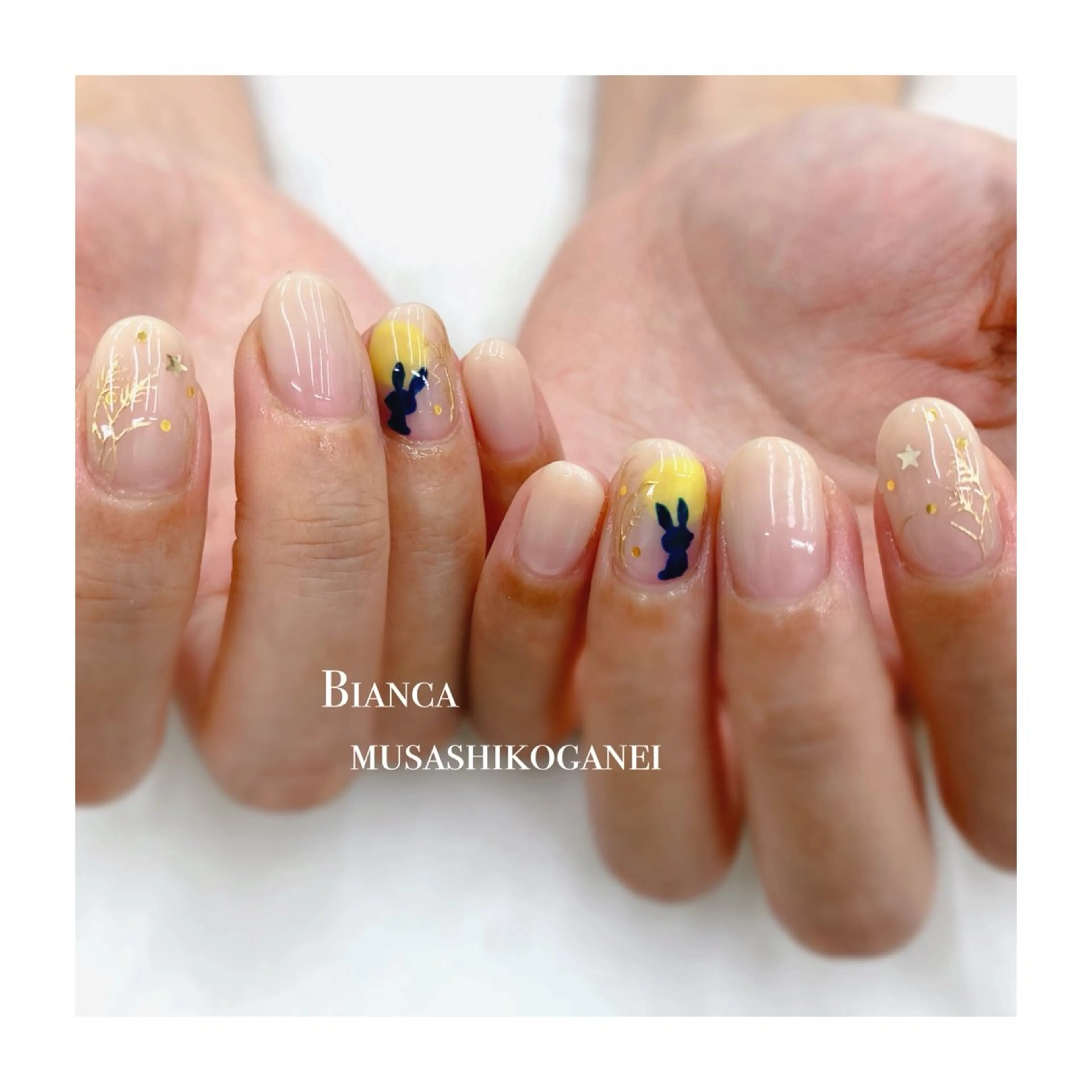 ネイル ハンドネイル Bianca 武蔵小金井　しぎはらのネイルデザイン