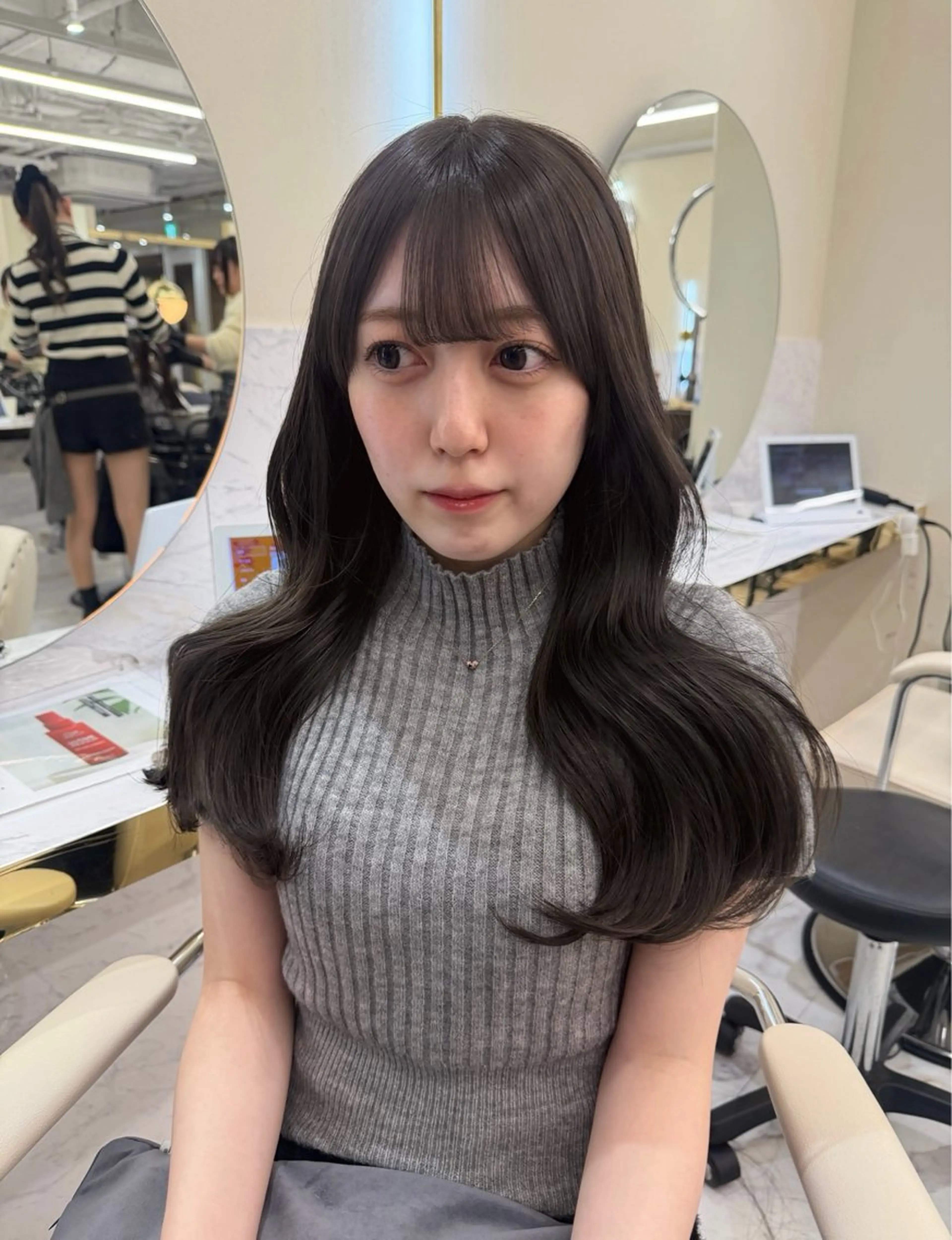 ロング カット ヘアカラー トリートメント レイヤーカット/髪質 改善/momo🎀のヘアスタイル