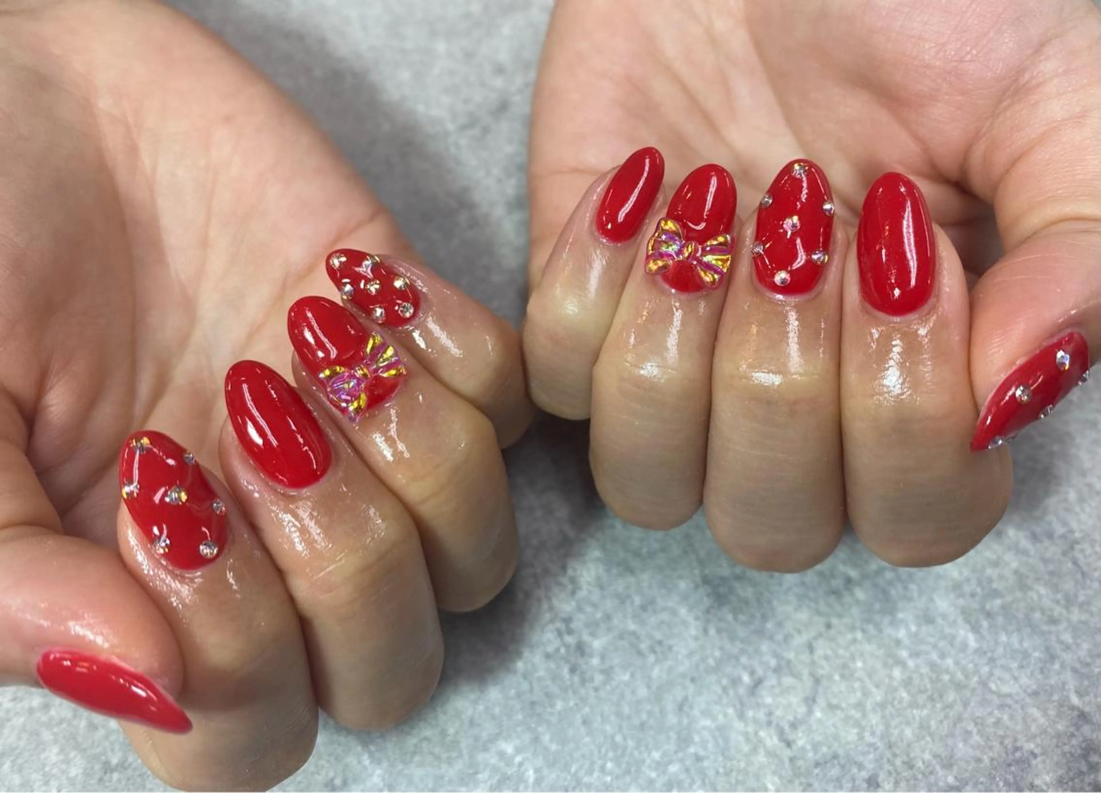 ネイル アートネイル オーロラネイル フレンチネイル ジェルネイル ガラスフレンチ ハンドネイル ハンドケア FASTNAIL PLUS 新宿店のネイルデザイン