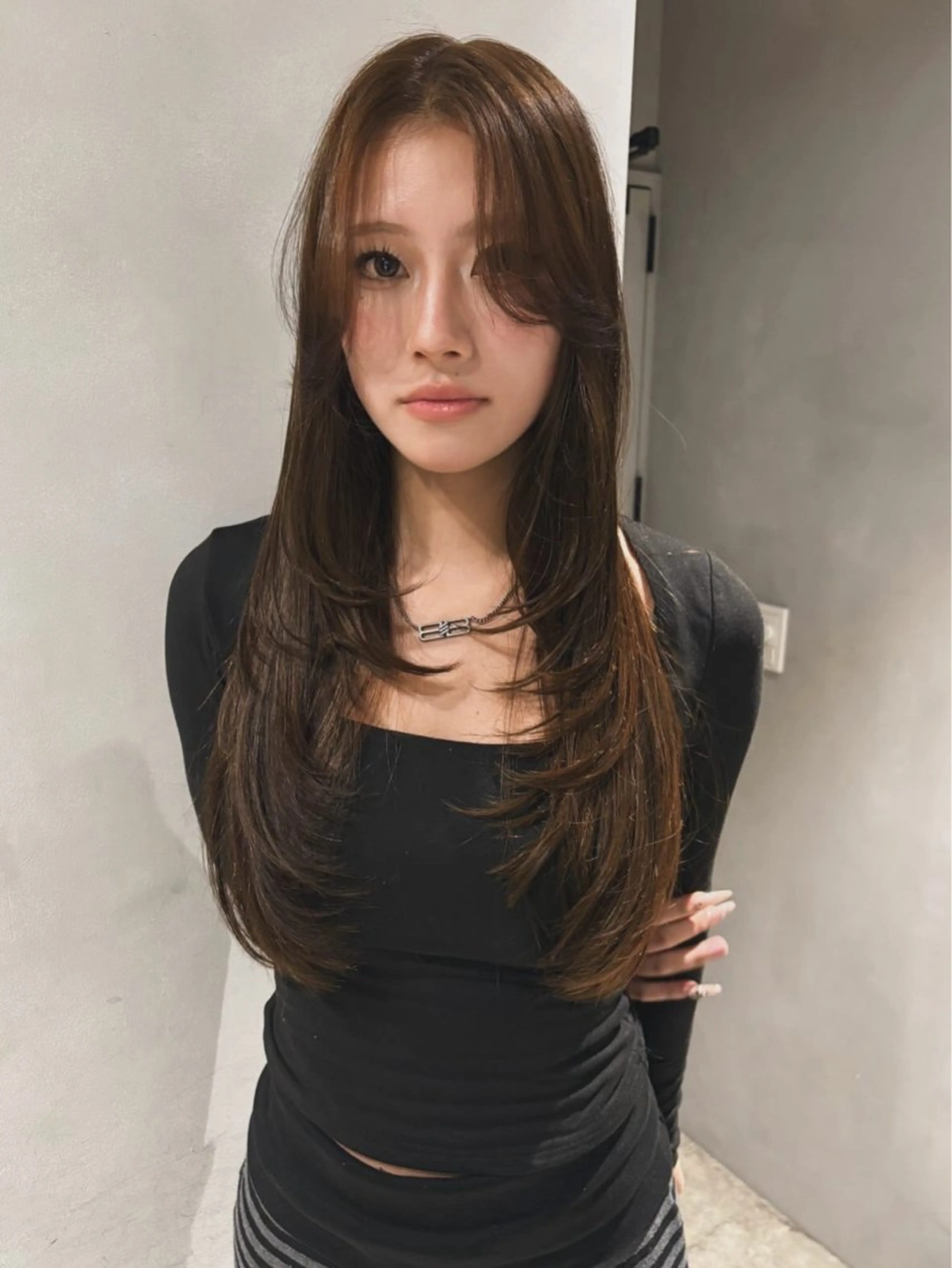 ロング カラー ヘアカラー トリートメント Juna✂️ レイヤー / ボブのヘアスタイル