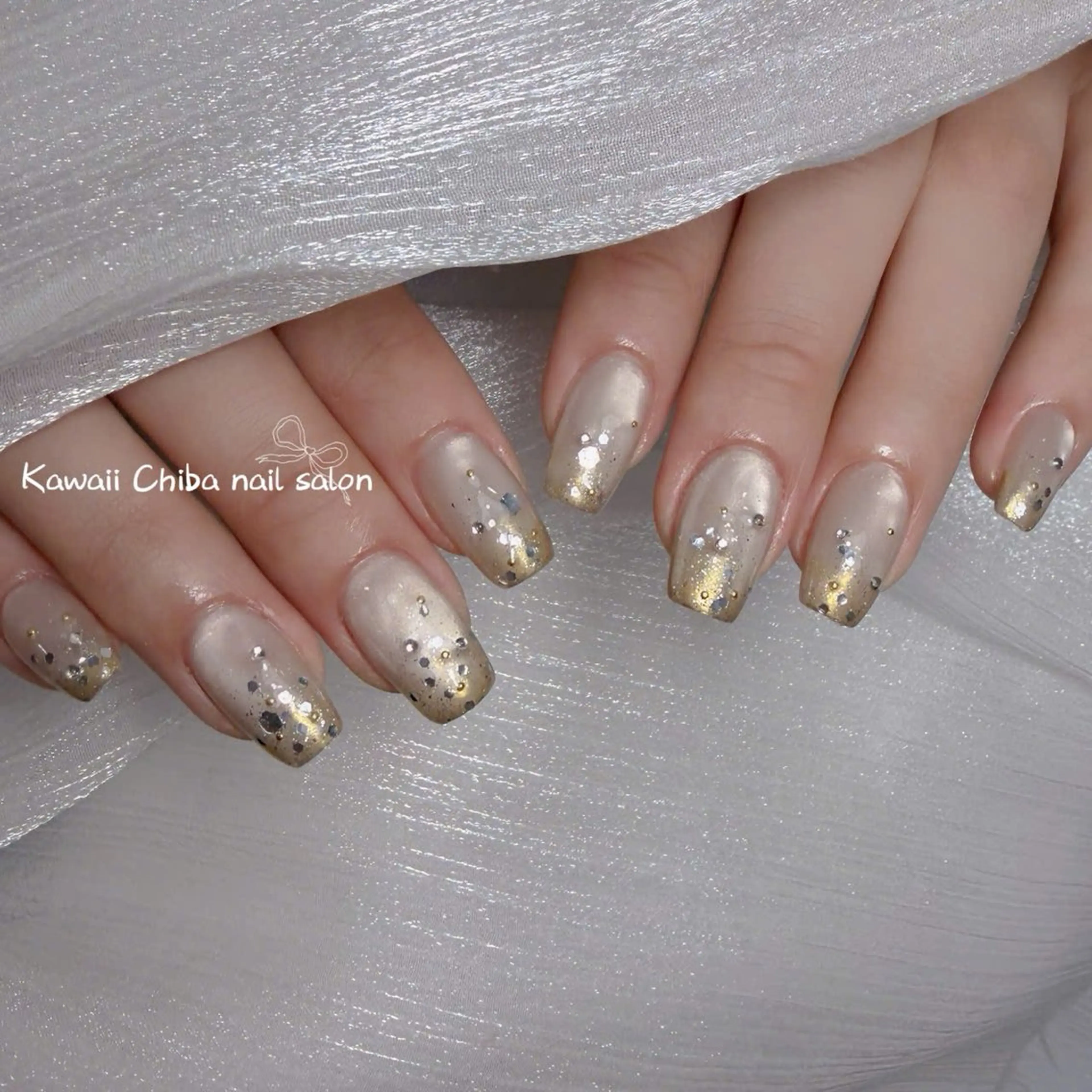 ネイル ジェルネイル 韓国ネイル マグネットネイル 持ち込み ワンカラーネイル Kawaii Nail Salonのネイルデザイン
