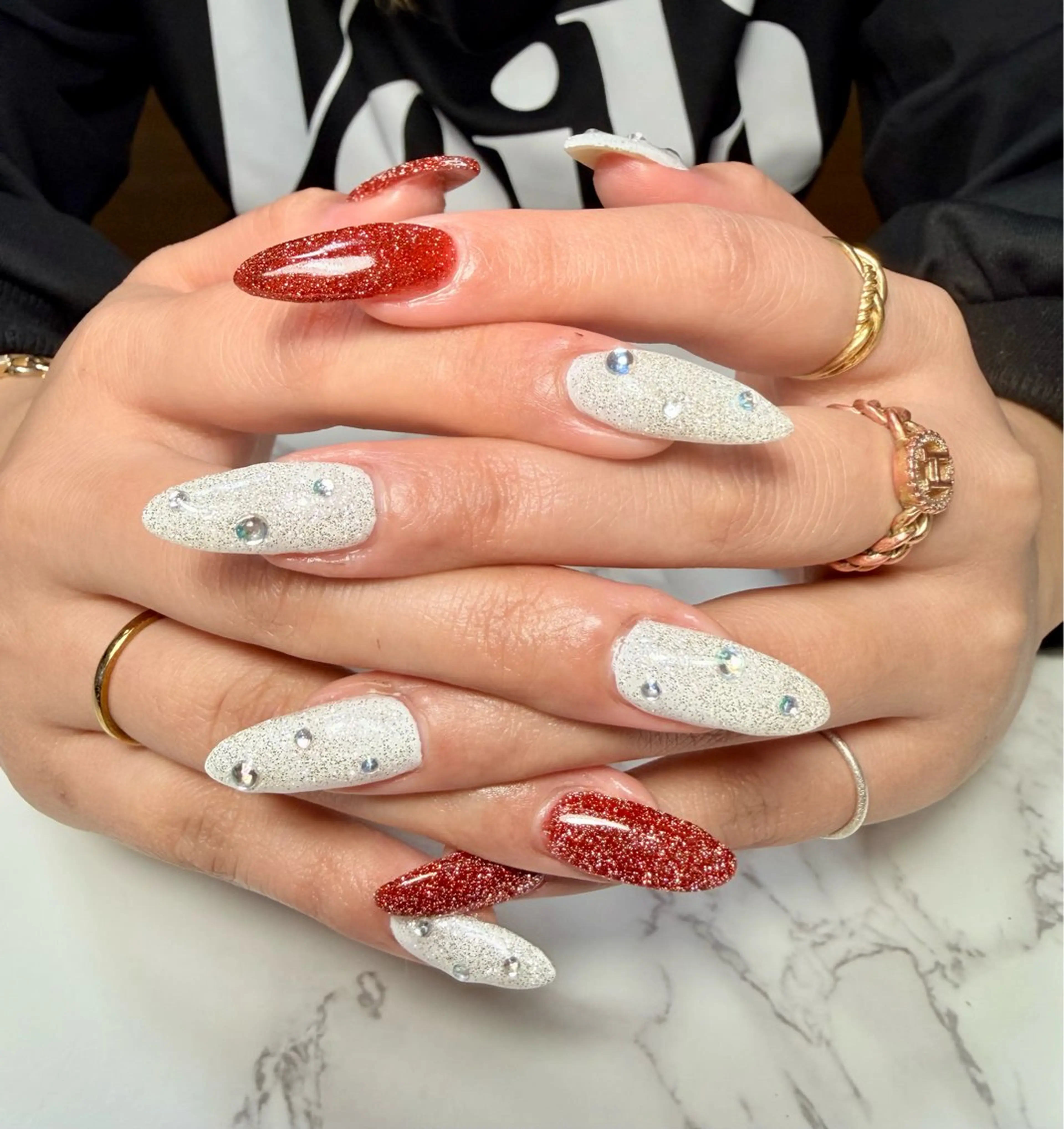 ネイル アニマル柄 アートネイル チークネイル フラッシュネイル フラッシュマグ Mai’s nailのネイルデザイン