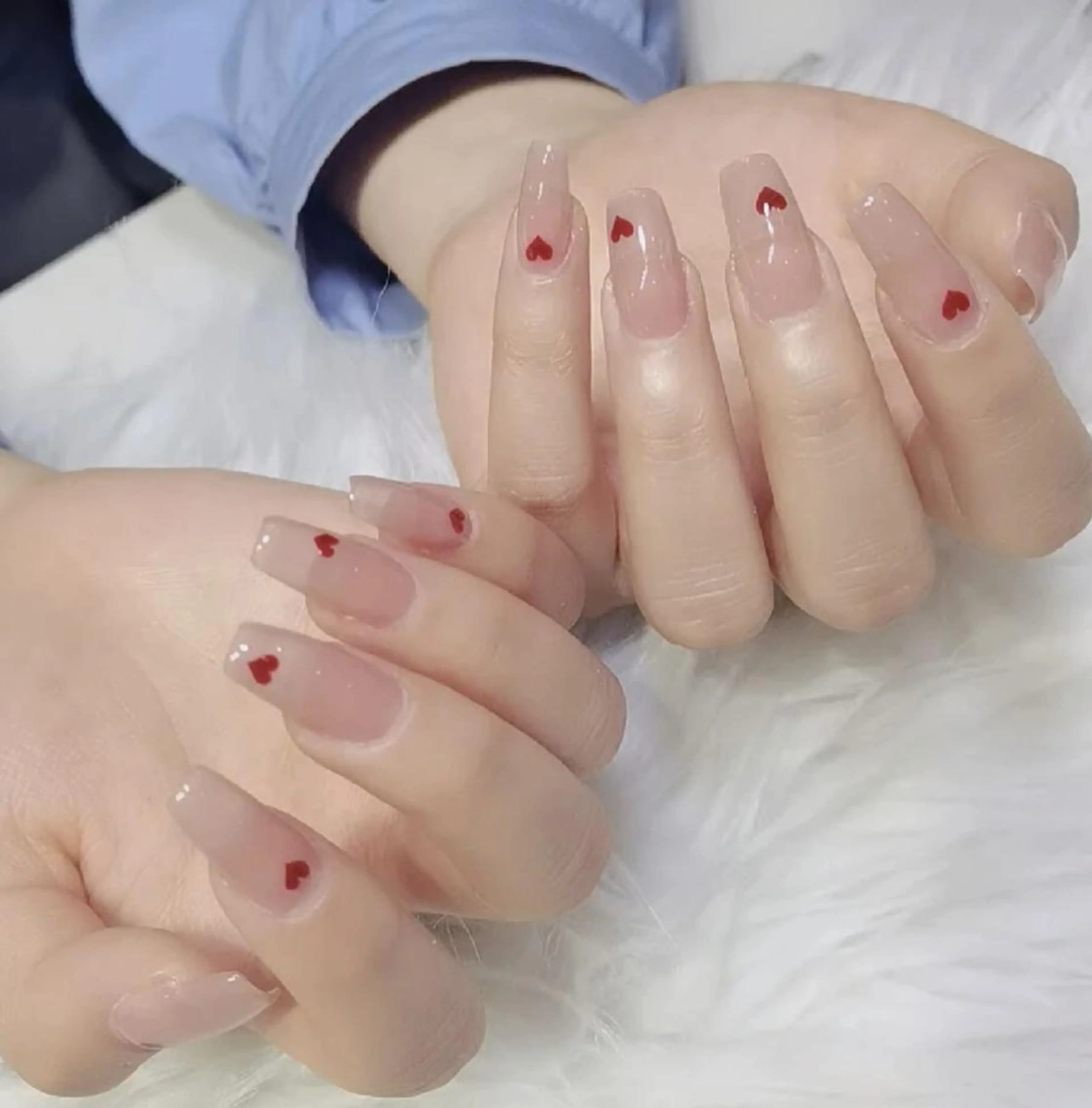 ネイル 長さ出し ネイルチップ Queen‘s なんのネイルデザイン