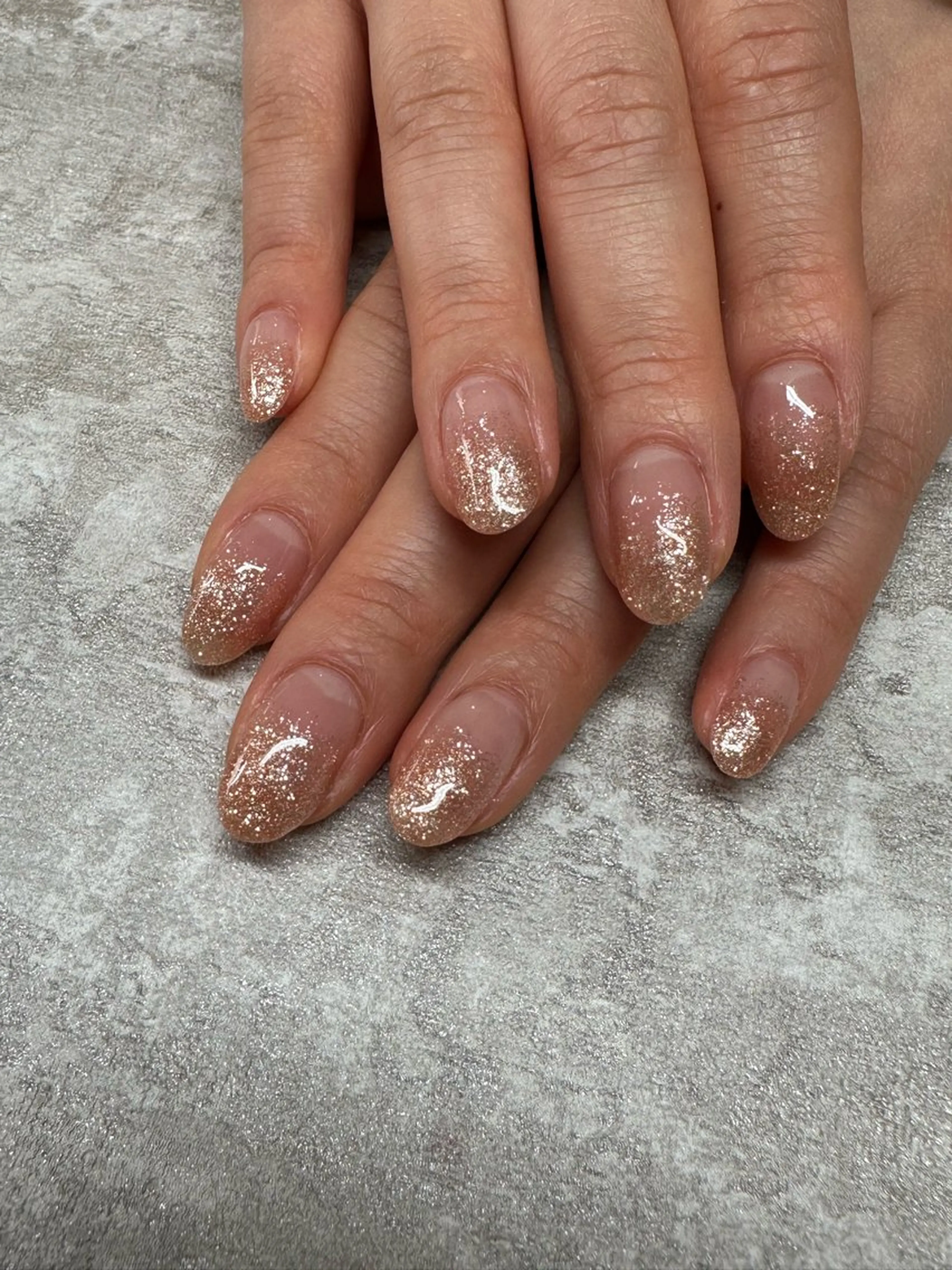 ネイル グラデーション ラメ(グリッター) ラメグラデーション Mitsui Yのネイルデザイン