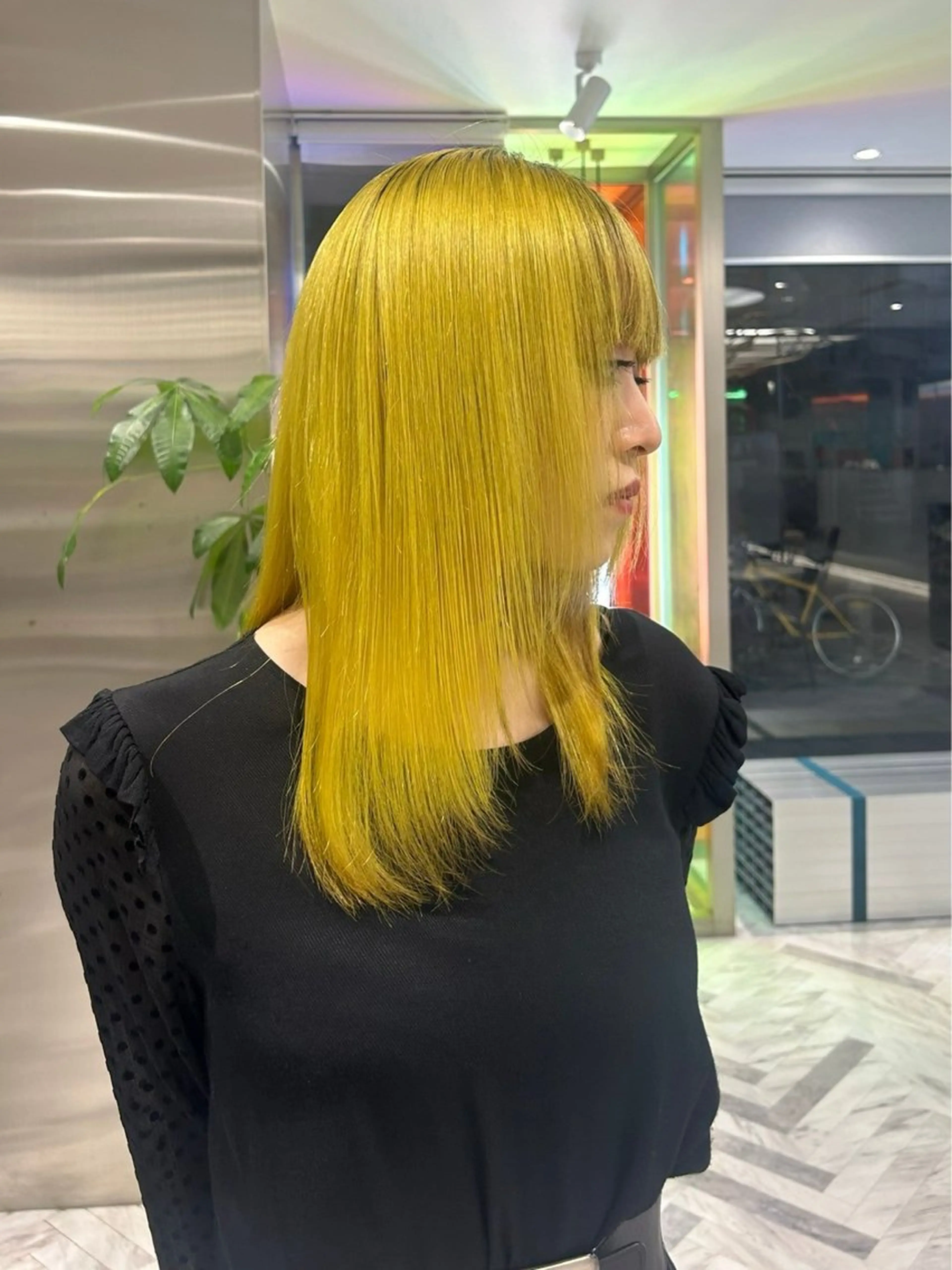 セミロング カラー セミロングパーマ バレイヤージュ ブリーチ ケアブリーチ ダブルカラー ヘアカラー シャドウパーマ/ ルーズパーマ/メンズのヘアスタイル