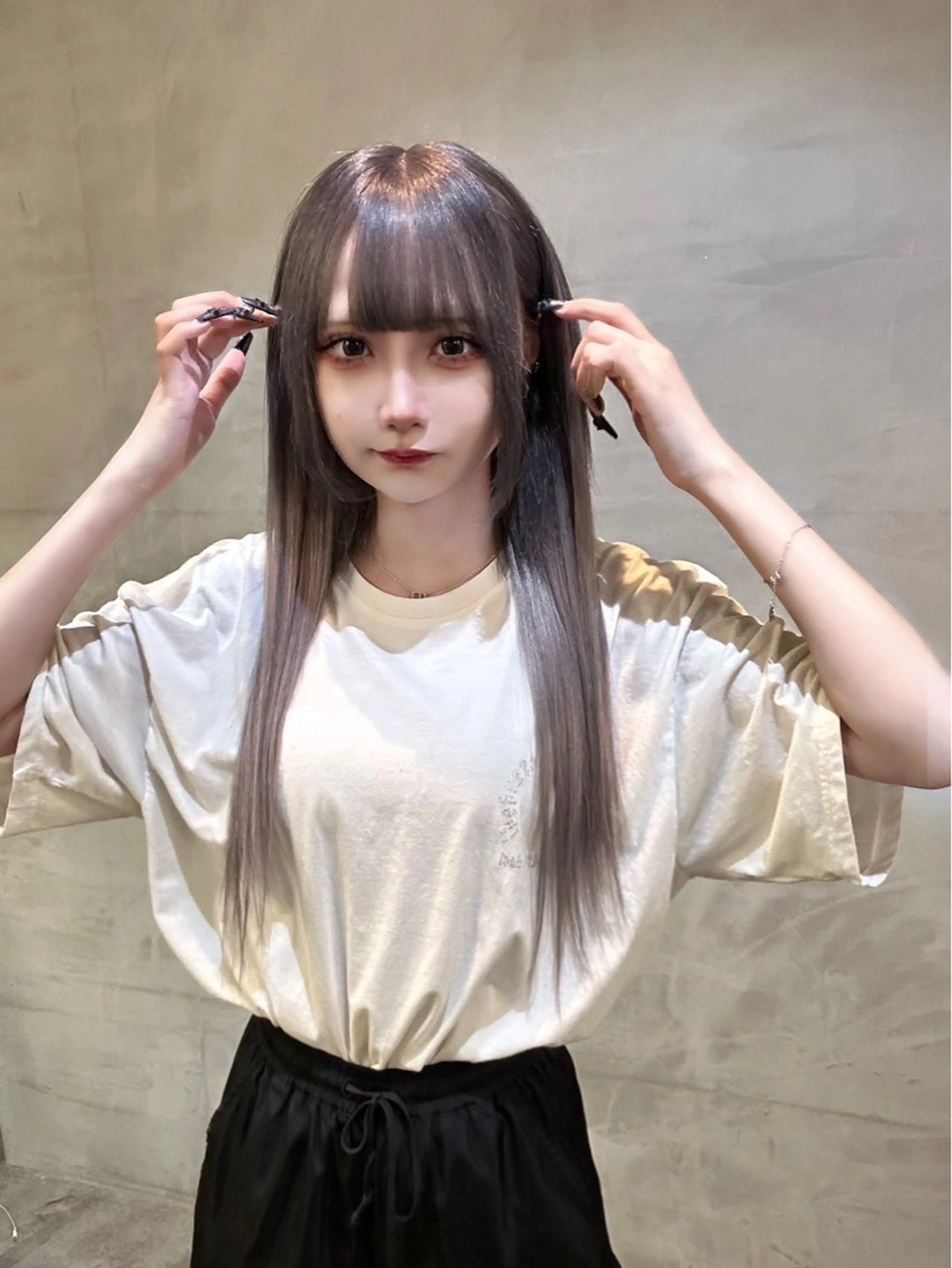 ロング ヘアカラー トリートメント 🫧髪質改善 韓国へア🌈Kotaのヘアスタイル