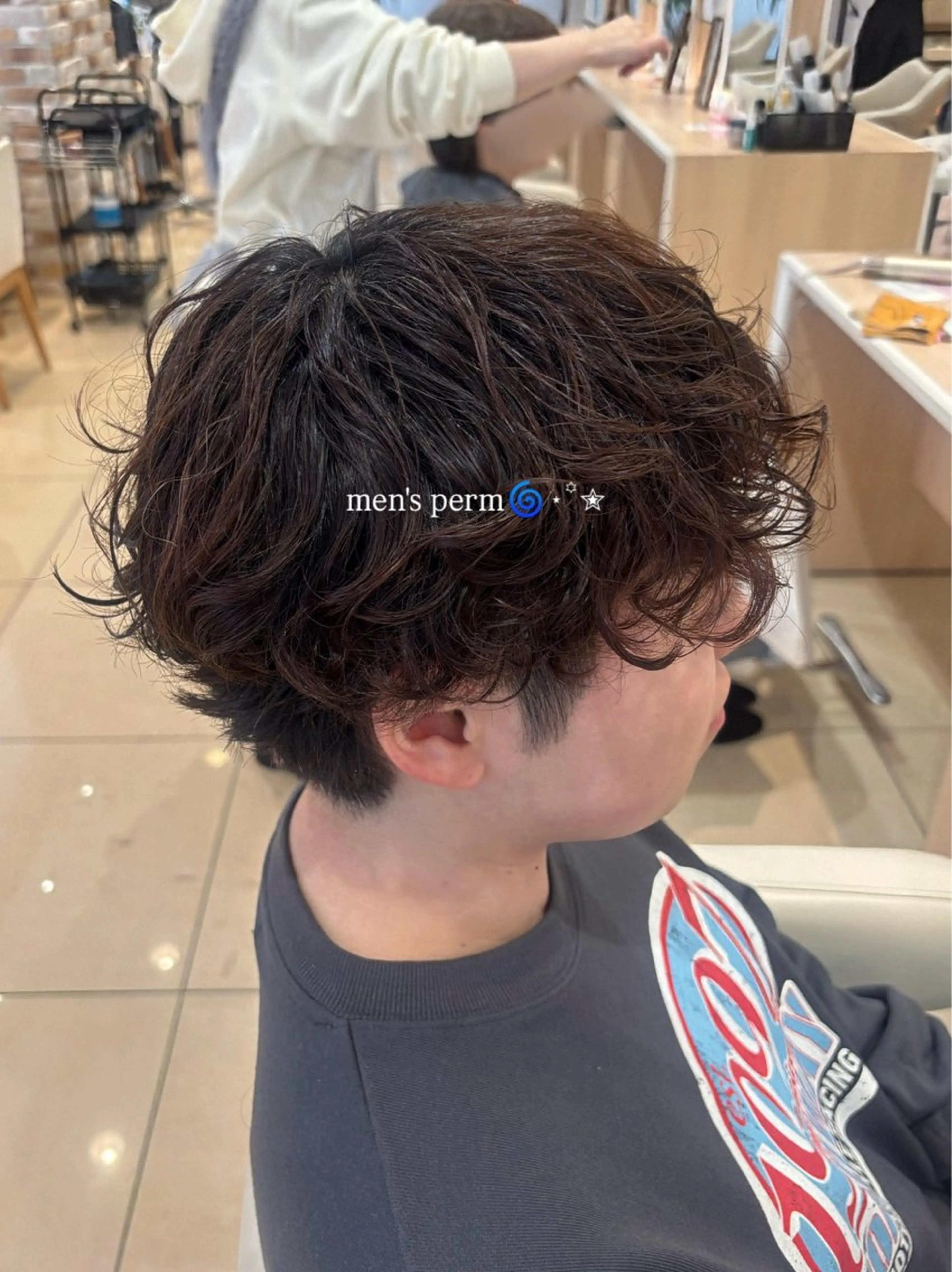 パーマ メンズ メンズパーマ ⭐️モデル募集中⭐️ ⸝⋆🪐遠藤 青葉のヘアスタイル