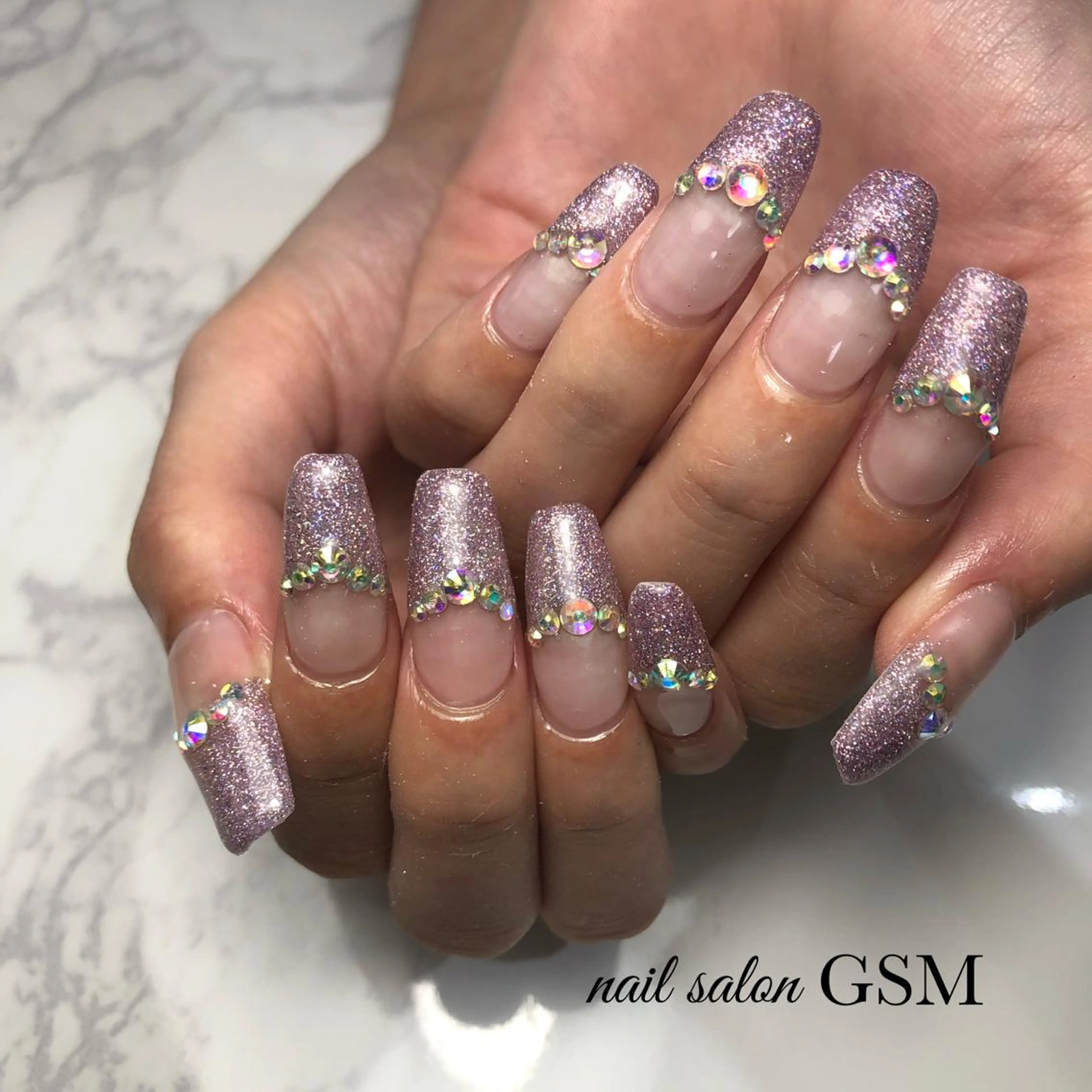 ネイル フラッシュネイル フレンチネイル ハンドネイル nail salon GSMのネイルデザイン