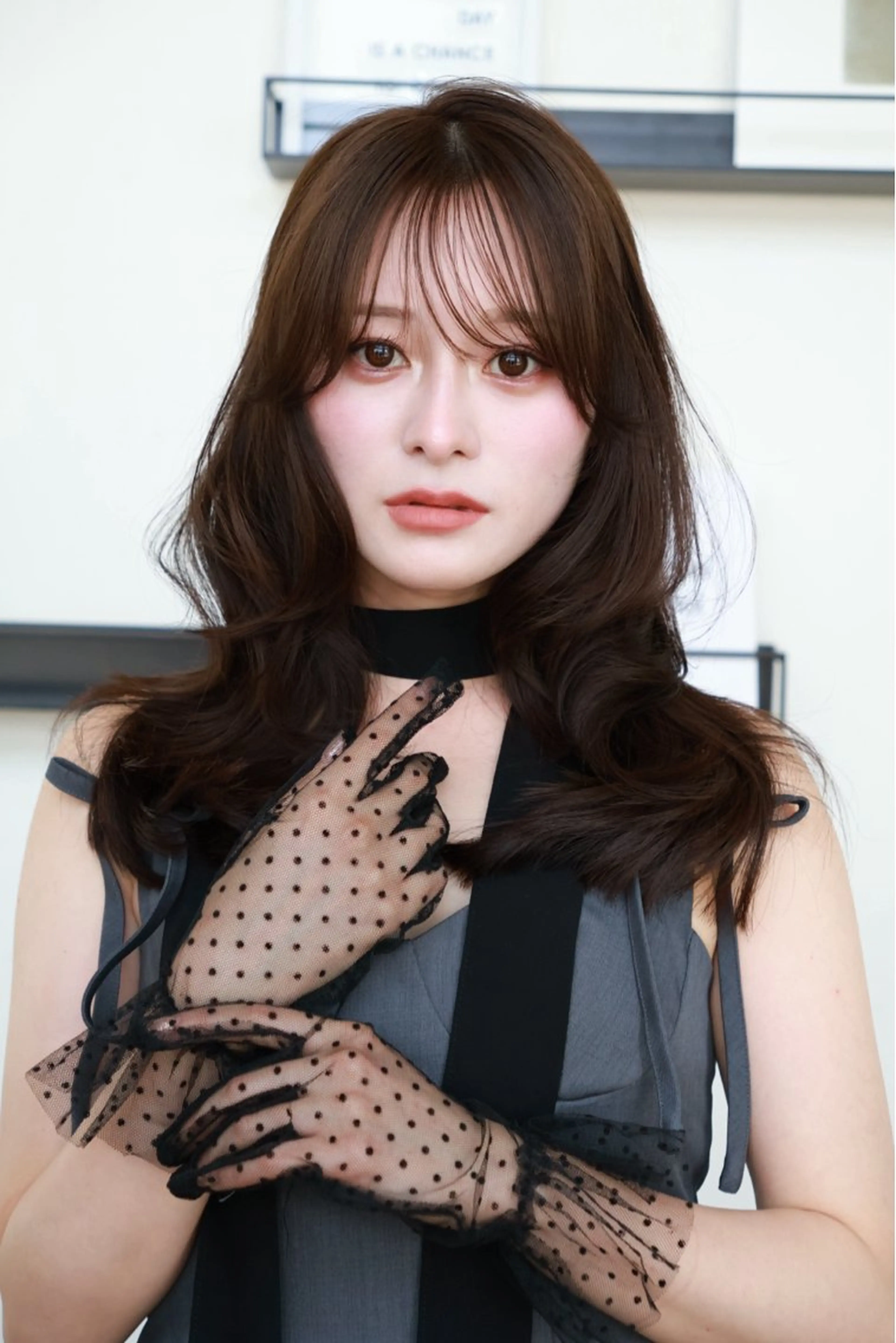 セミロング 韓国風ヘア 立川🤍韓国ヘア/ レイヤー🇰🇷🖤のヘアスタイル