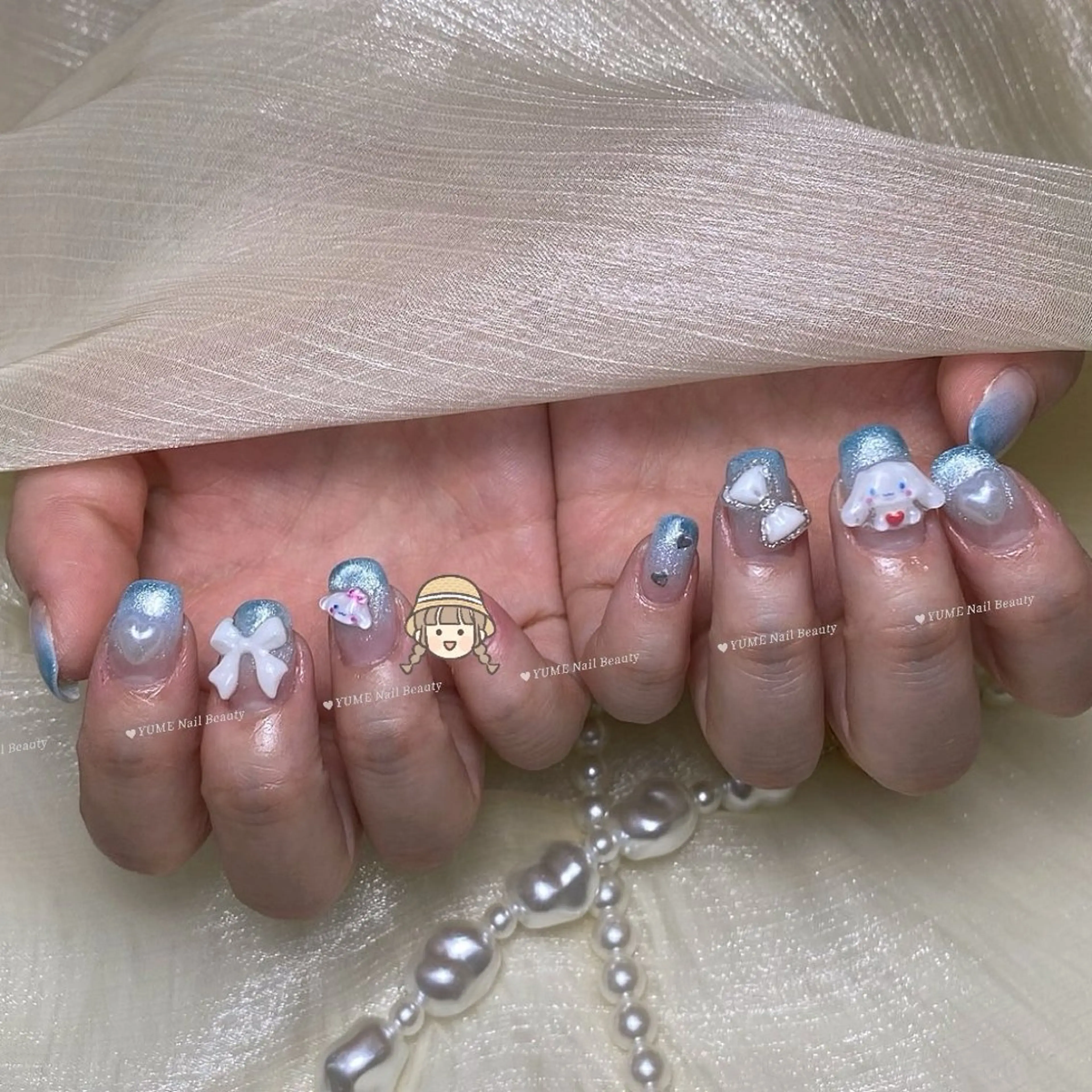 ミディアム ハンドネイル ガー NAILのネイルデザイン