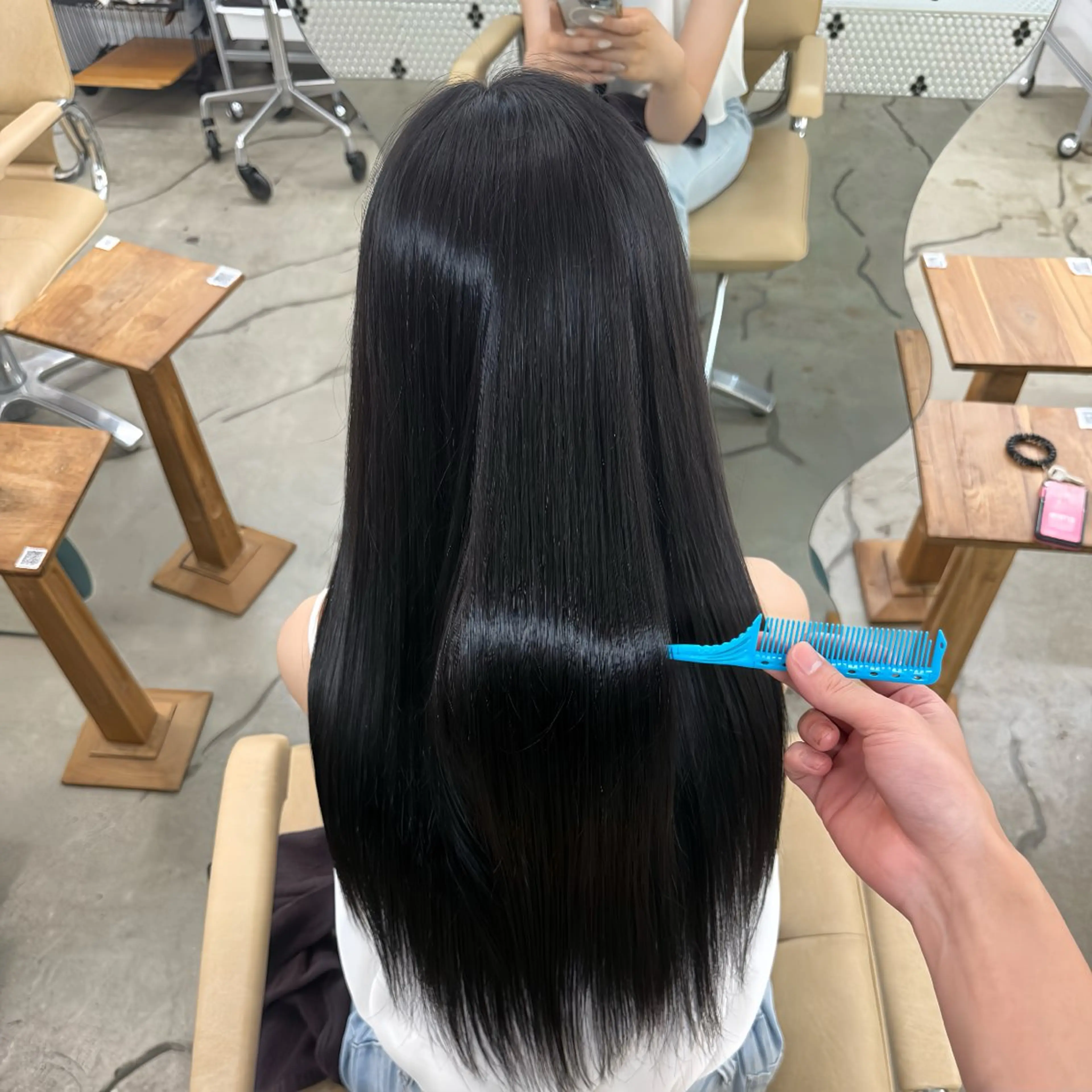 ロング トリートメント 艶ハイトーン/ 颯一朗のヘアスタイル