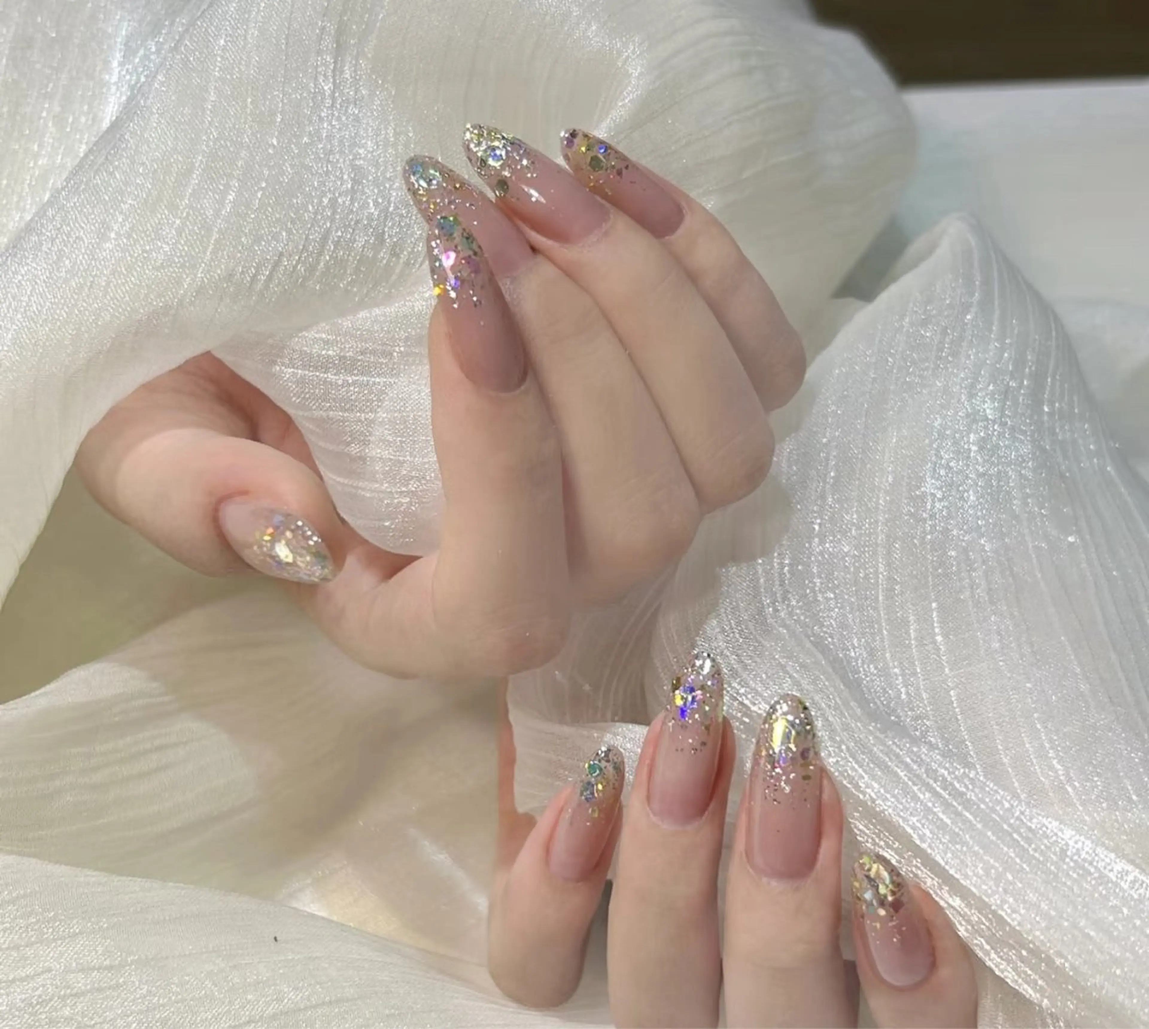 [ハンド]🩷ラメグラorワンカラのの写真