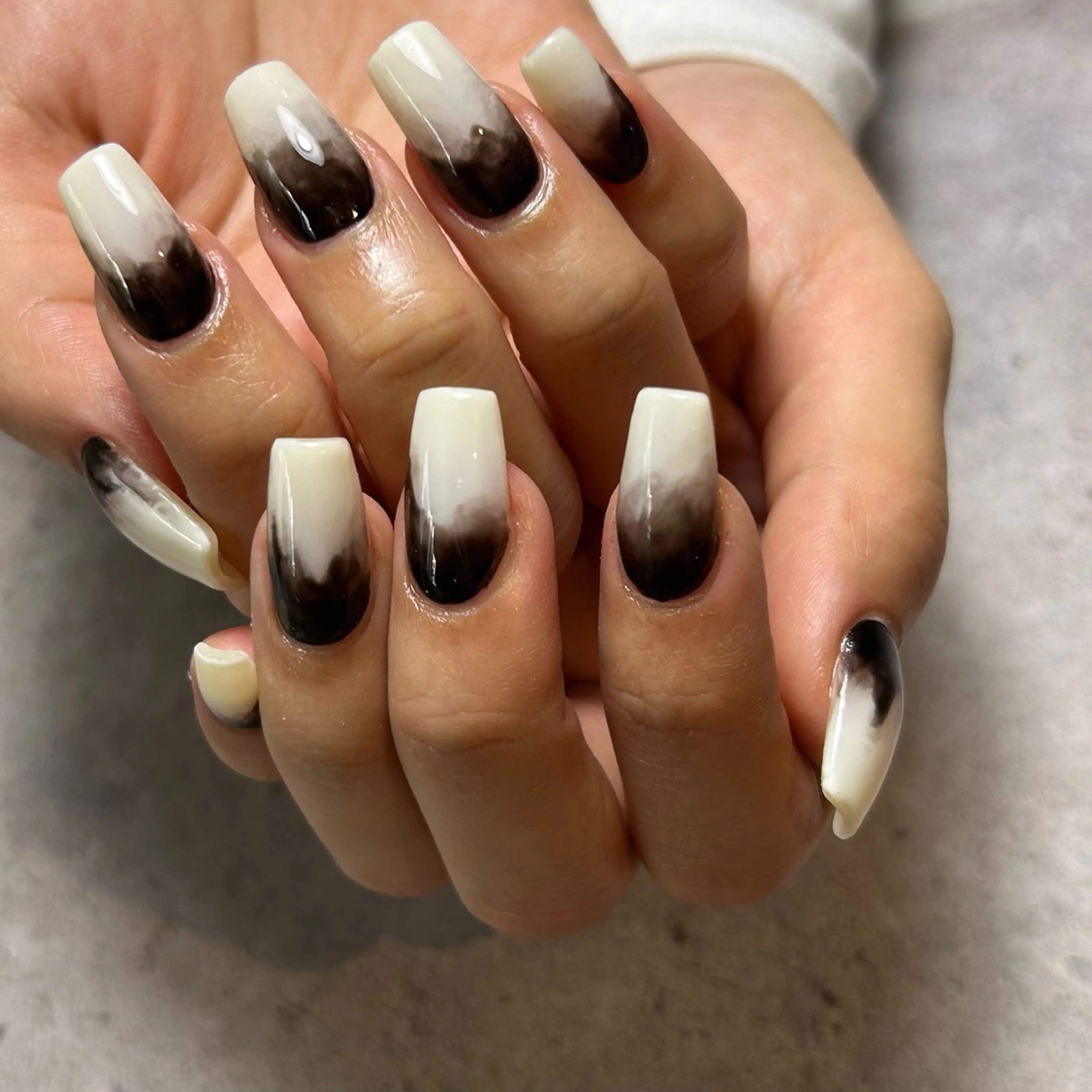 ネイル 持ち込み ニュアンスネイル ハンドネイル Reflection marikoのネイルデザイン