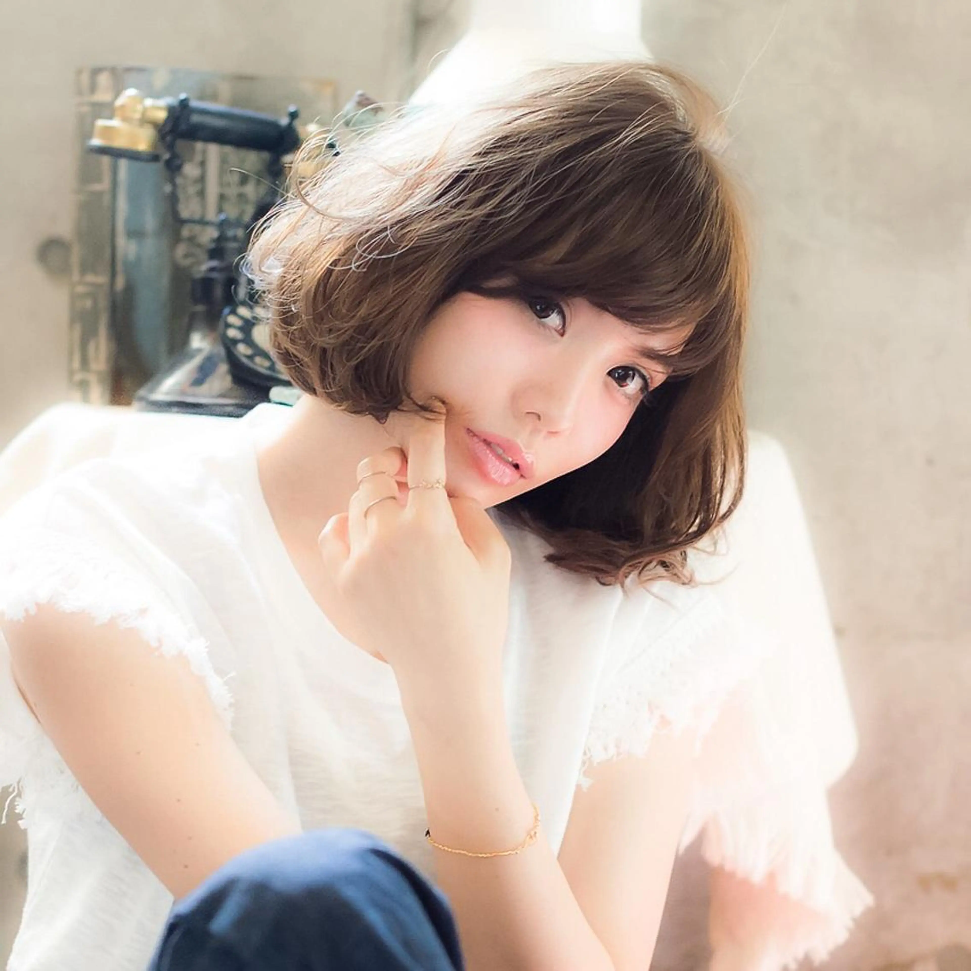 ミディアム カラー 透明感カラー イルミナカラー ボブ カット ヘアカラー トリートメント 髪質改善、縮毛矯正 店長浅野太郎のヘアスタイル