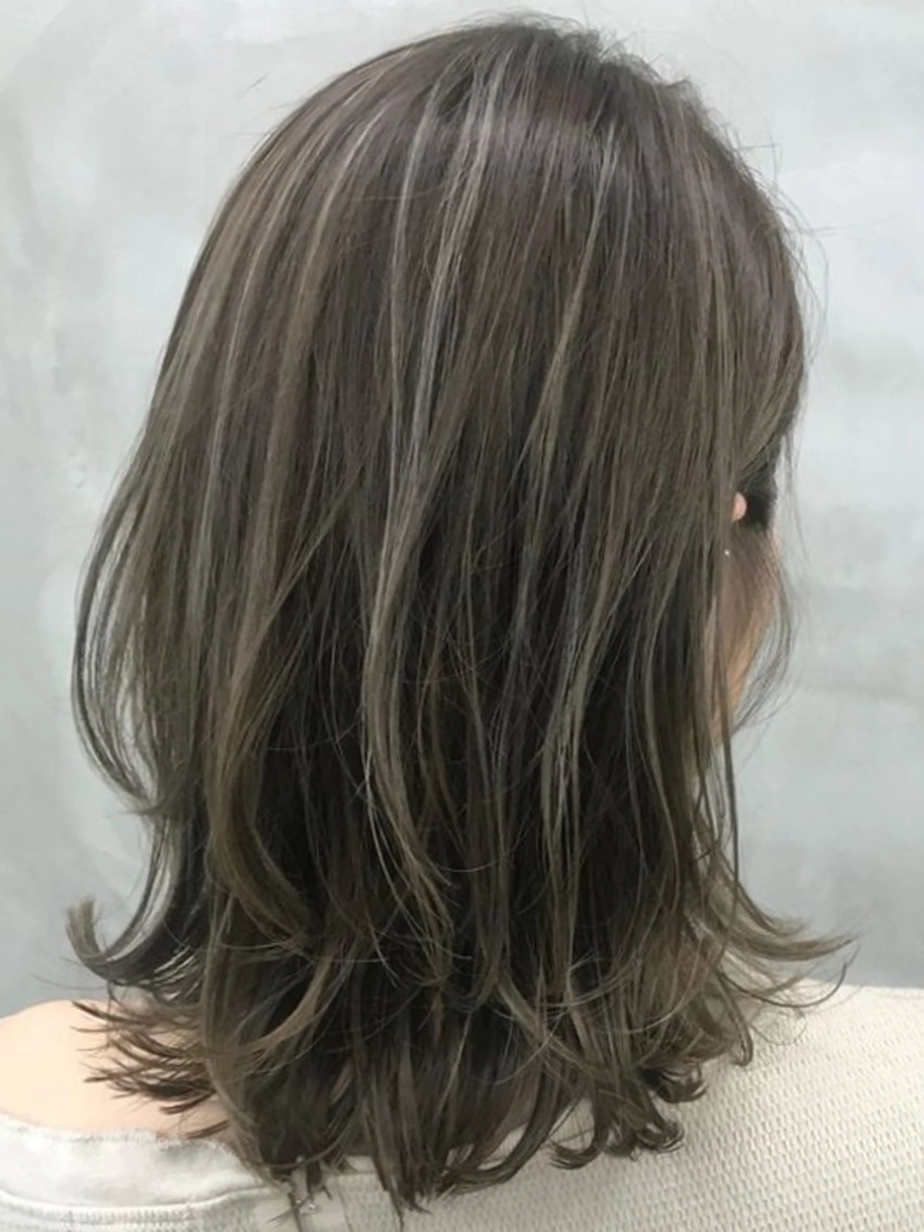 ロング 髪質改善＆白髪ぼかし カラー♡店長みやけ♡のヘアスタイル