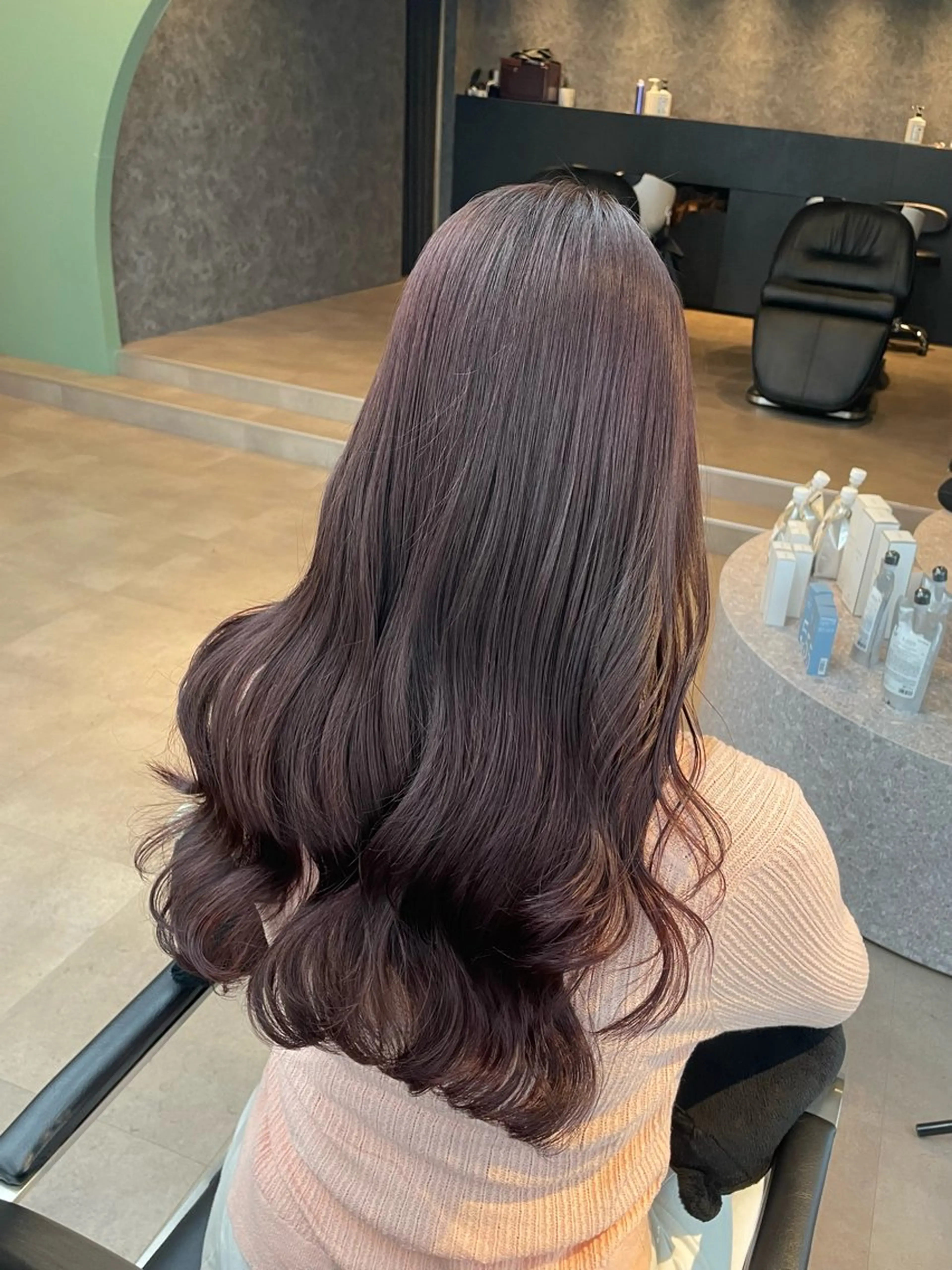 ロング カラー カット ヘアカラー トリートメント MISATO THIRD SHOPのヘアスタイル