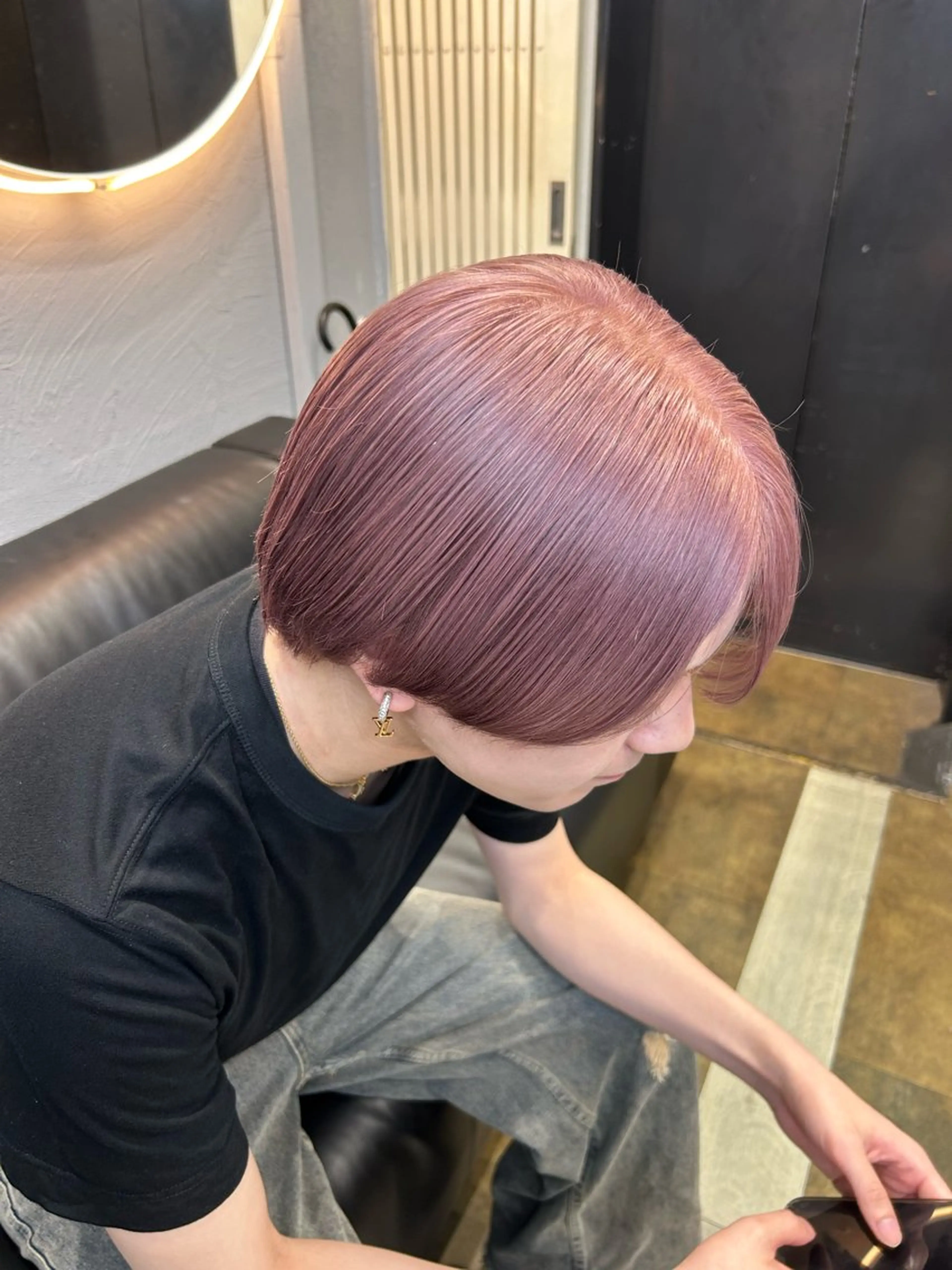カラー メンズ ハイトーン ayane💖のヘアスタイル