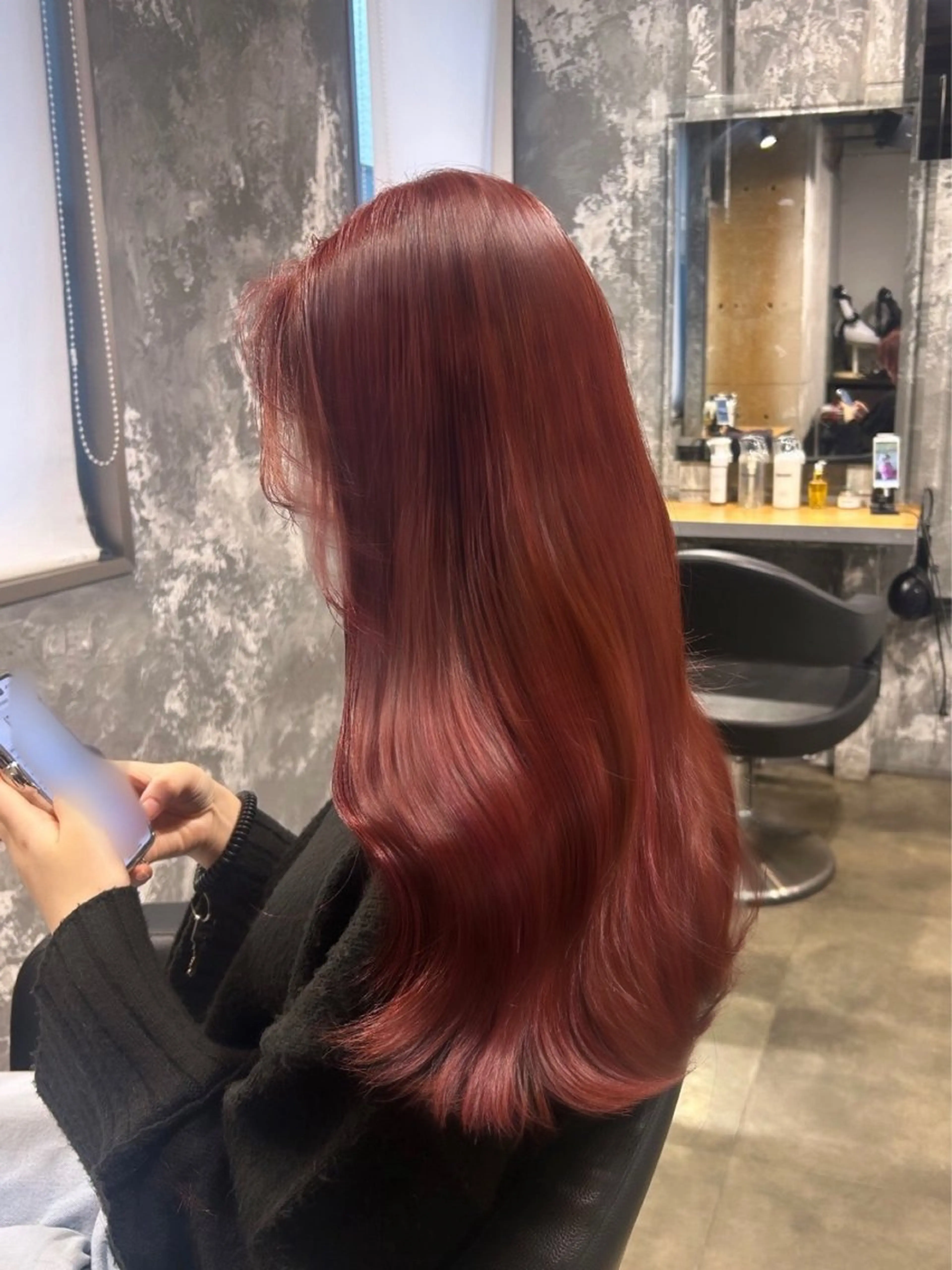 ロング カラー 横浜美容室/透明感 カラー/レイヤーのヘアスタイル