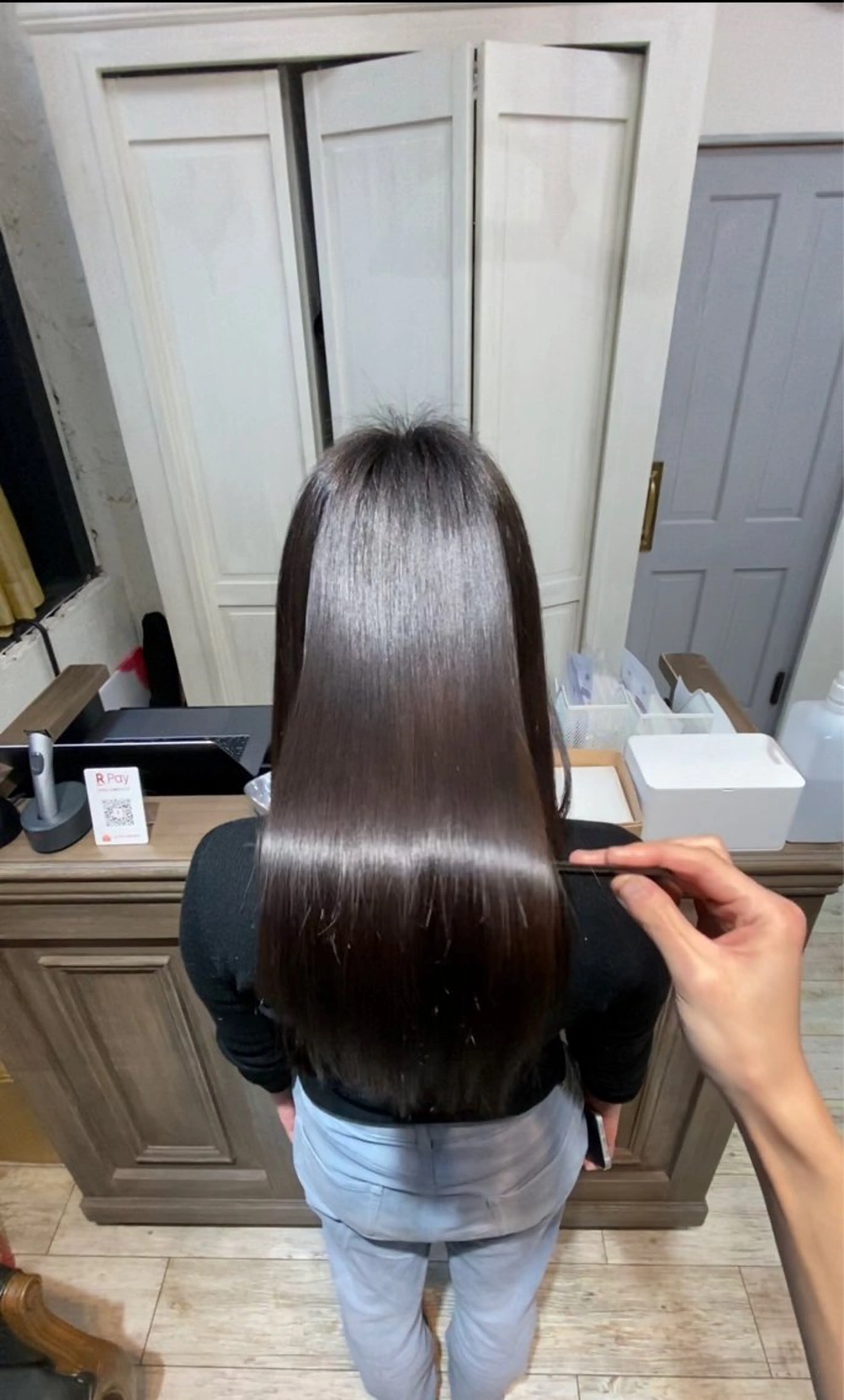 ロング shinka 髪質改善　縮毛矯正所属・美髪ストレート/美髪 レイヤー特化増原優斗のヘアスタイル