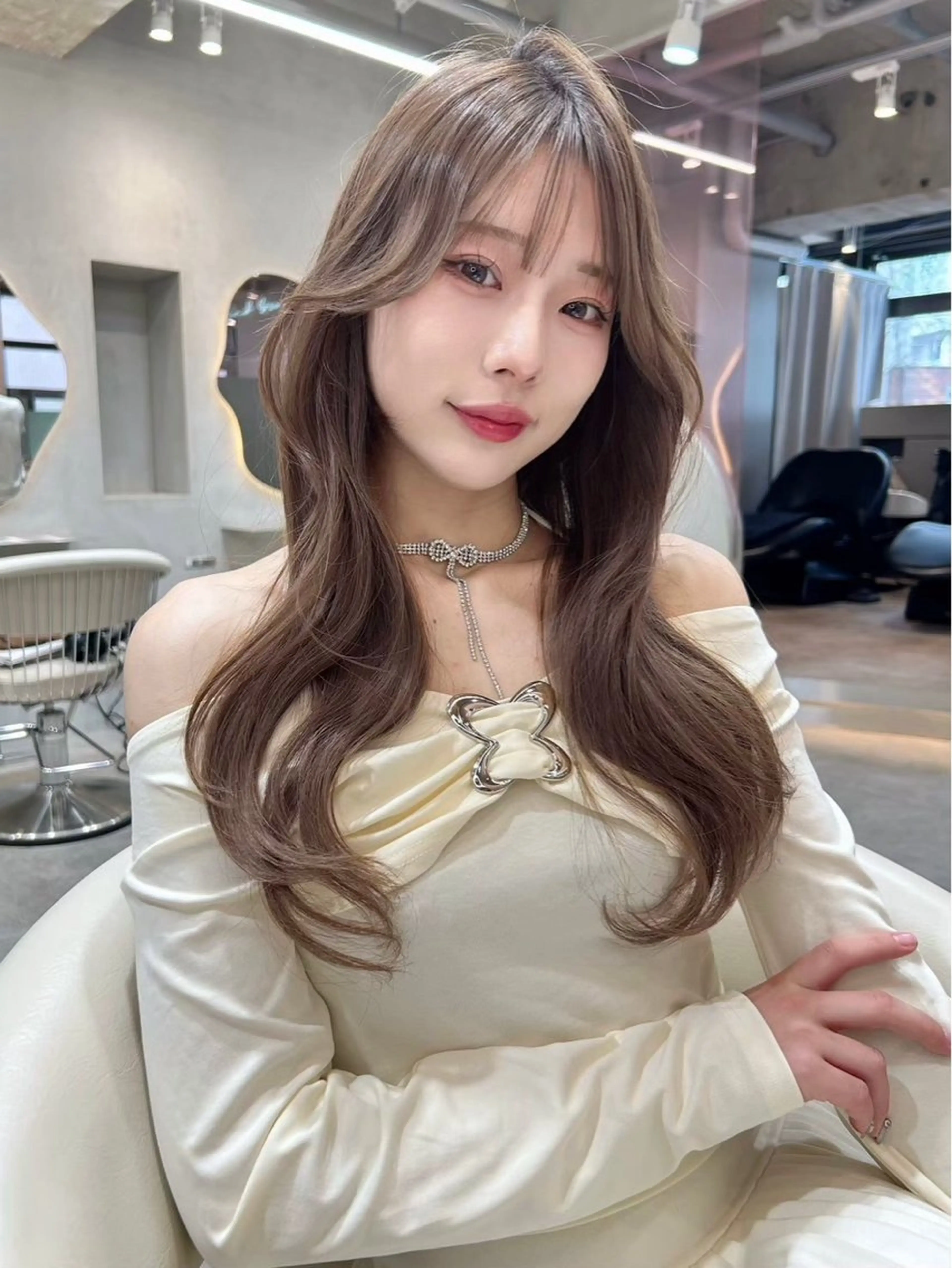 ロング 大宮‎🩵縮毛矯正 レイヤー　佐藤和のヘアスタイル