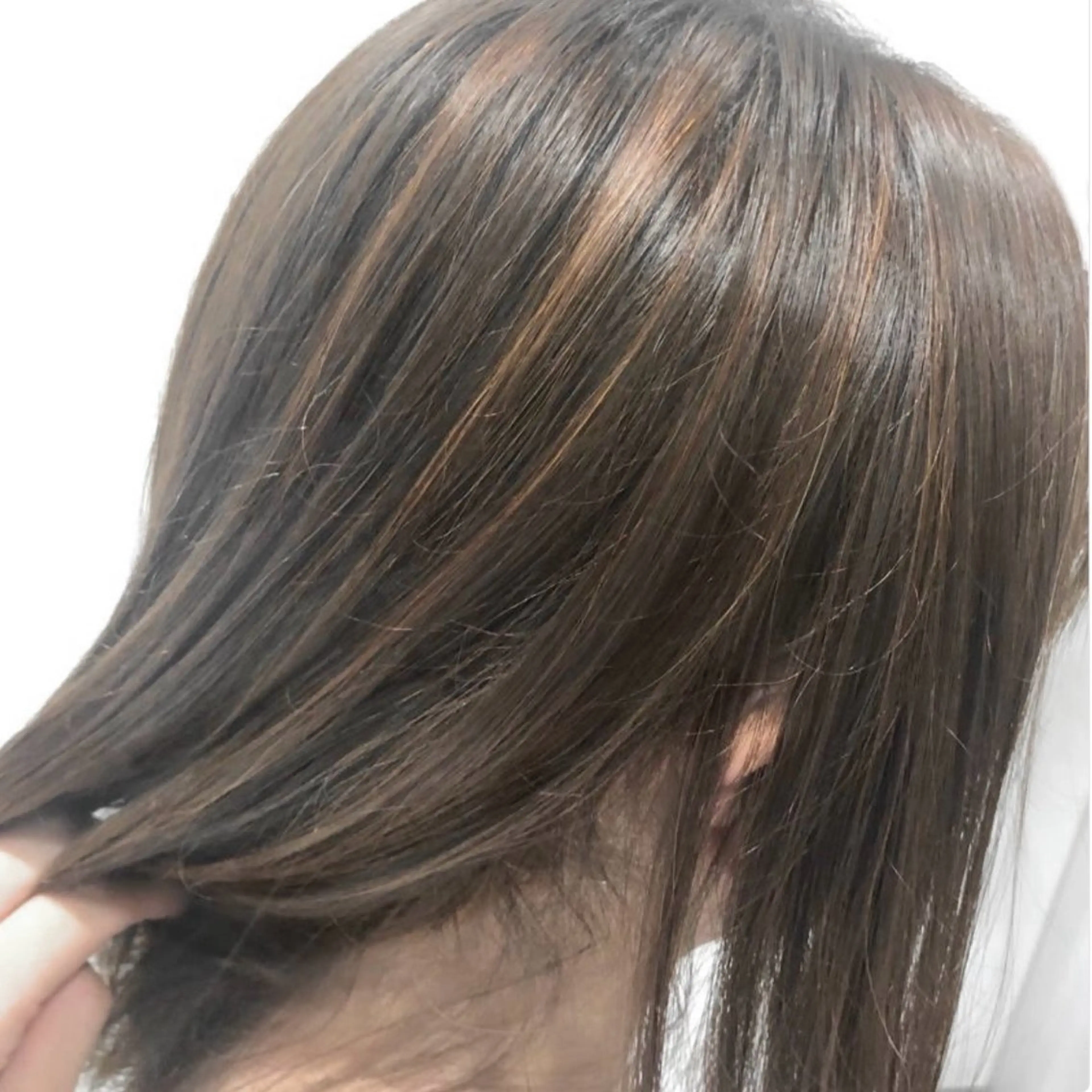 ミディアム ハイライト 大野 仁のヘアスタイル