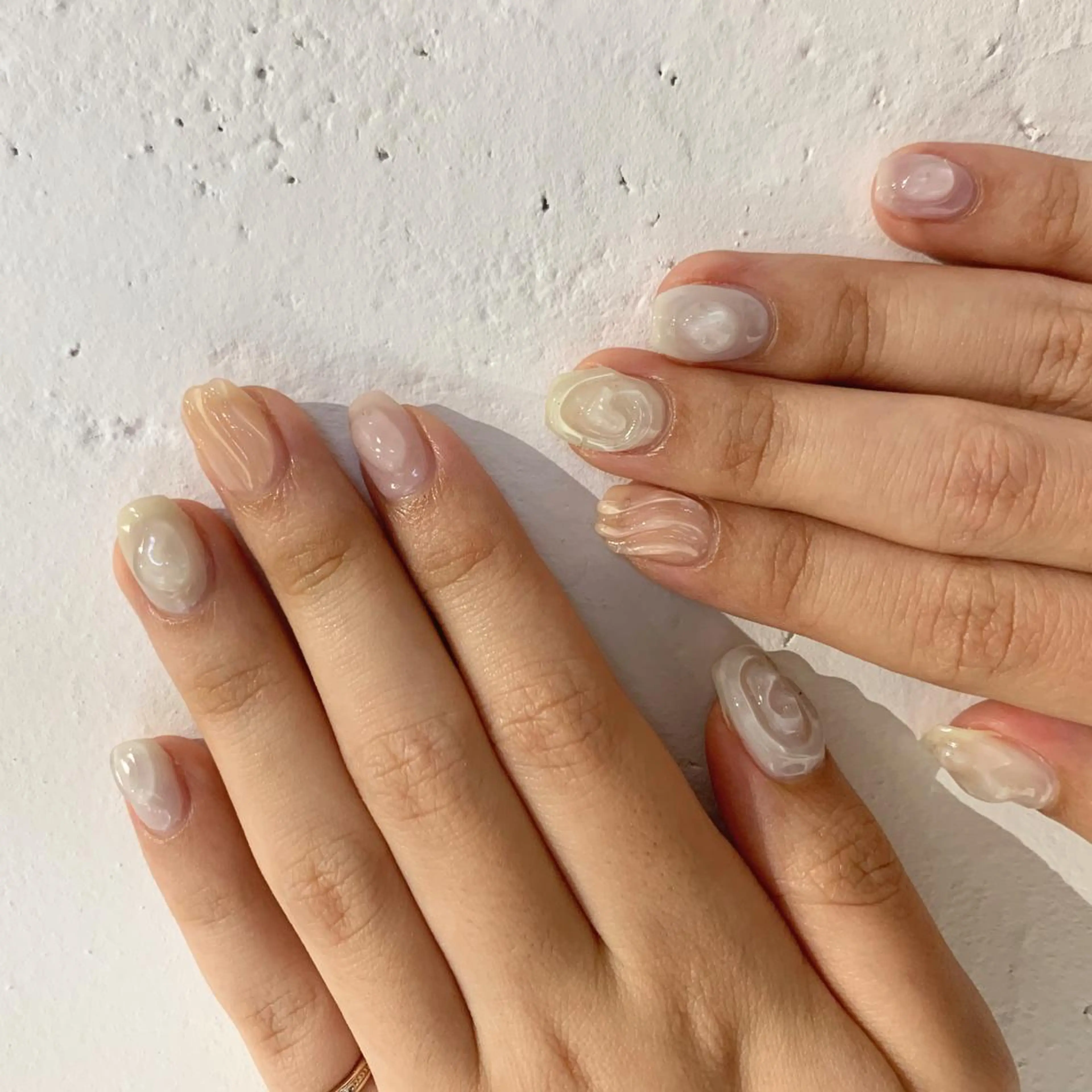 ネイル 【淡色color/ nail】maikoのネイルデザイン