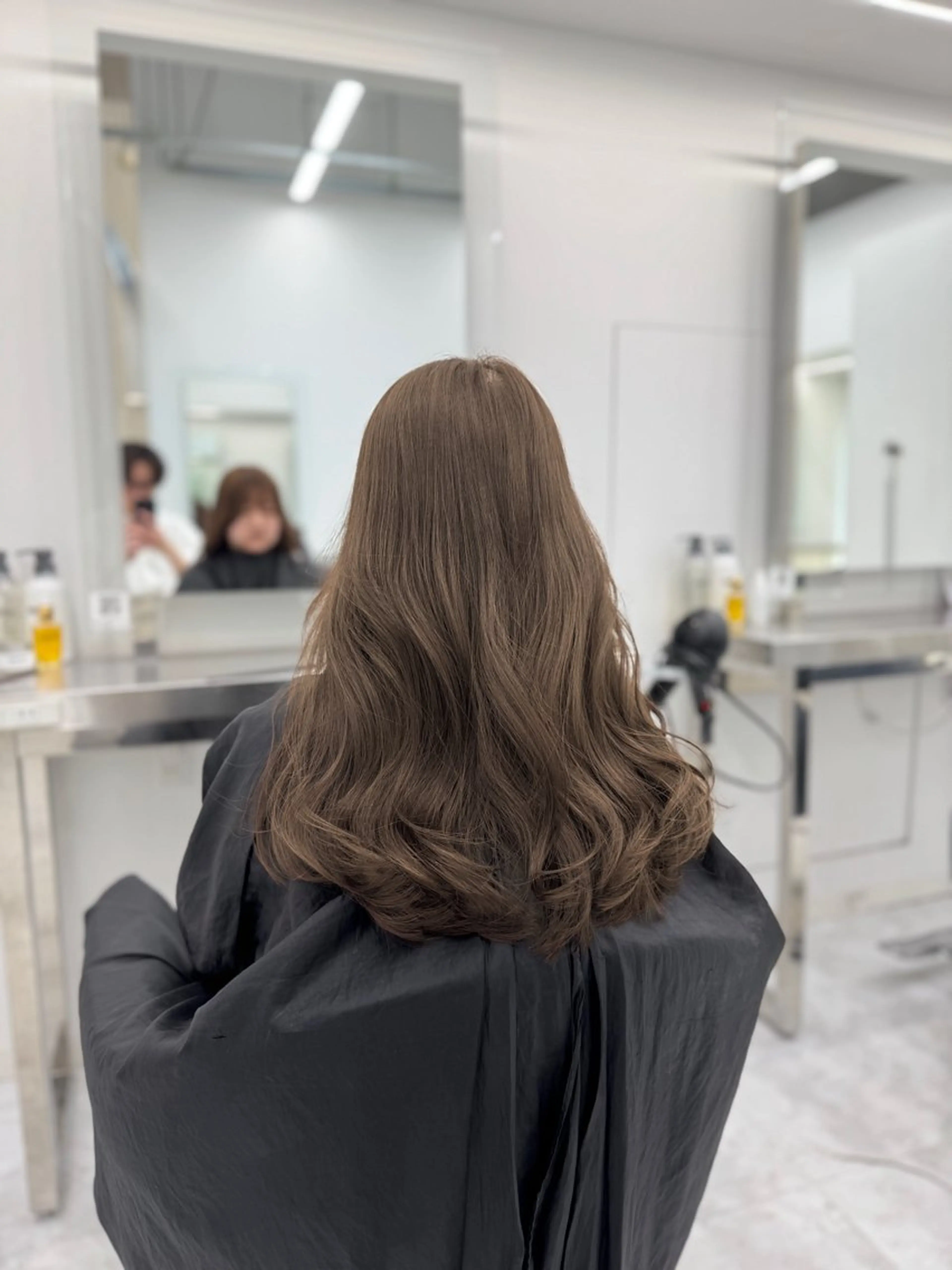 ロング カラー カット ヘアカラー トリートメント ヘッドスパ ヘアセット 韓国トレンドカット カラー🤍しゅうじのヘアスタイル