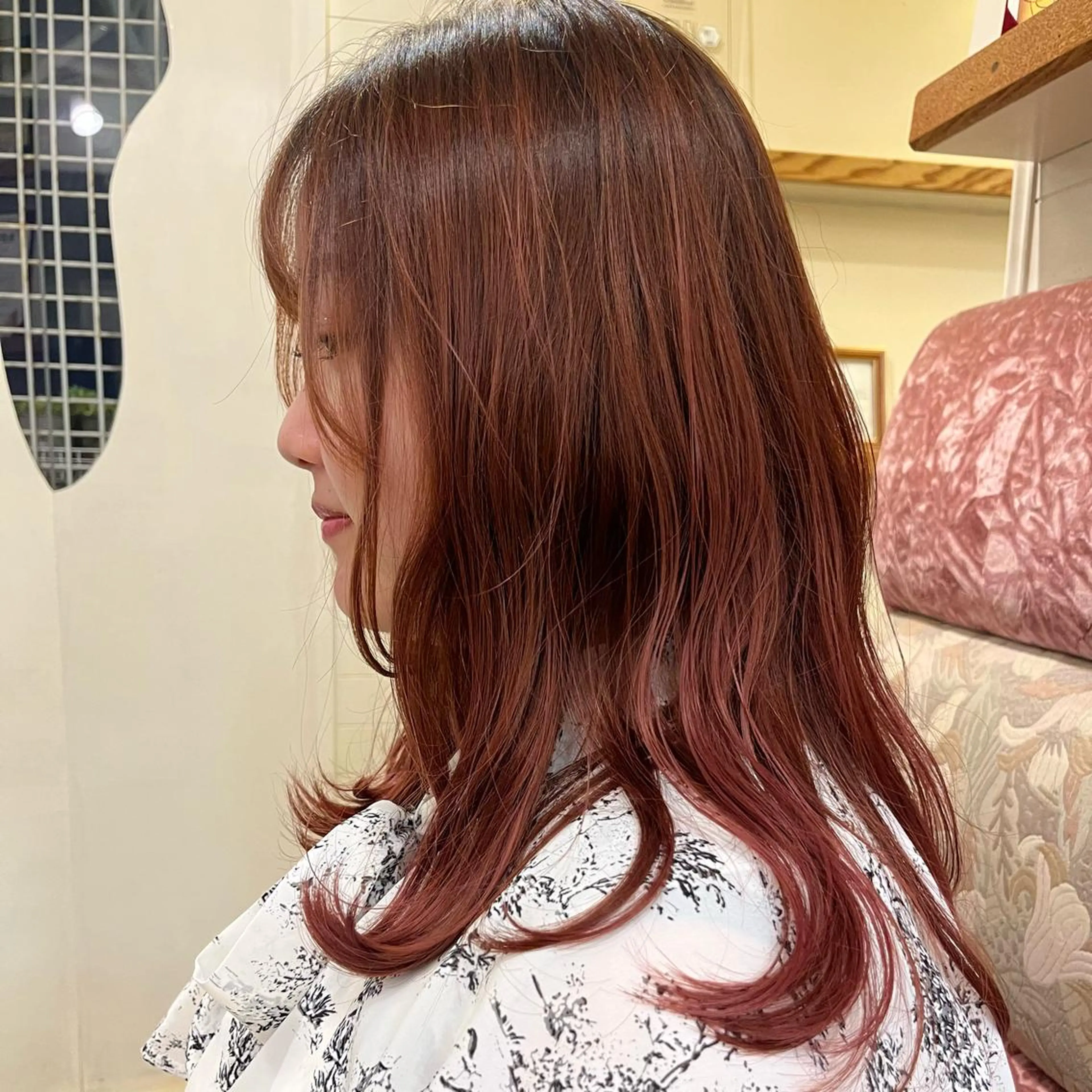 【バングカット】×【アイロンセット】の写真