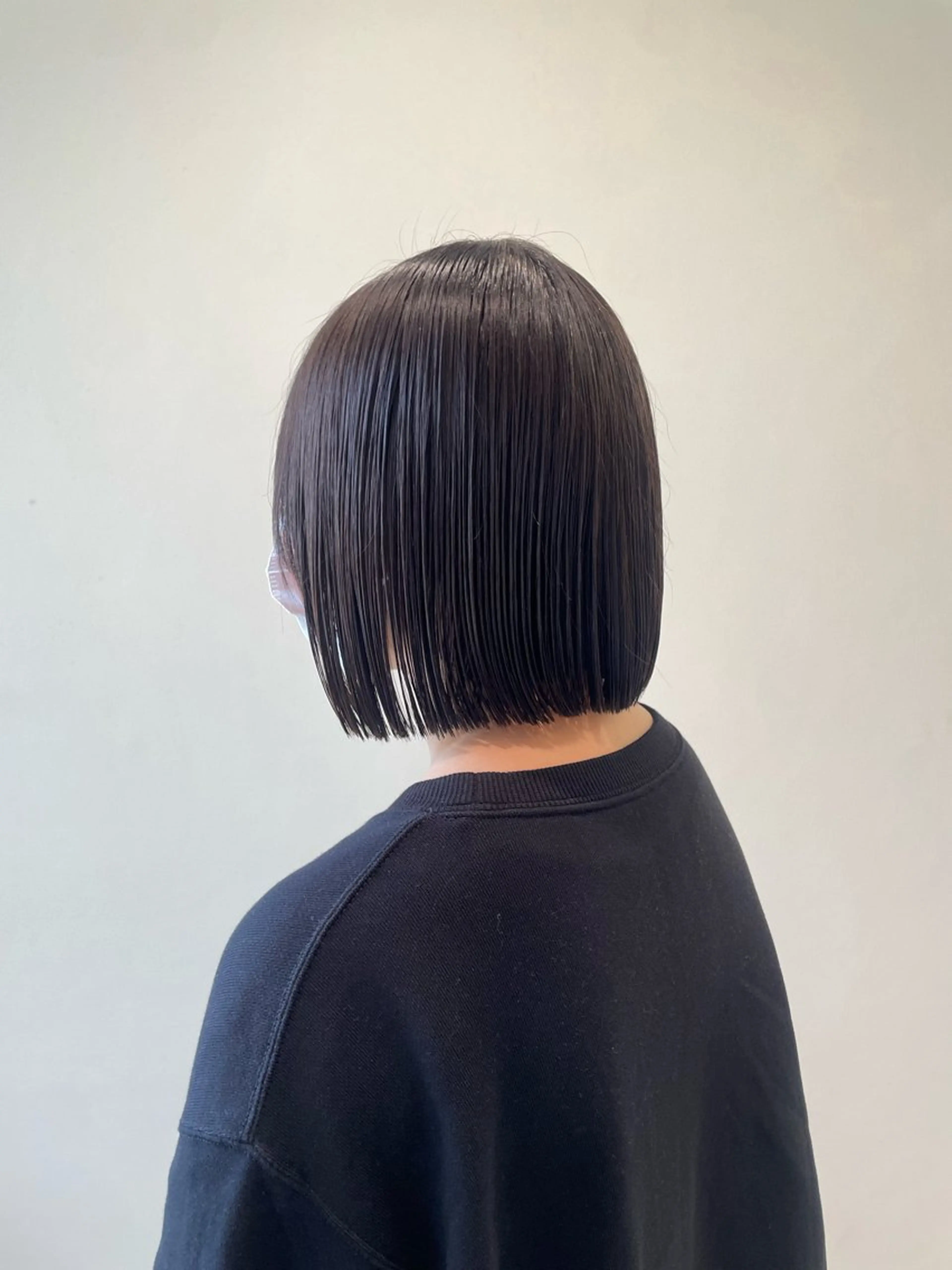 ショート 切りっぱなしボブ ボブ カット ボブ/インナーカラー /眉毛/Miyuのヘアスタイル