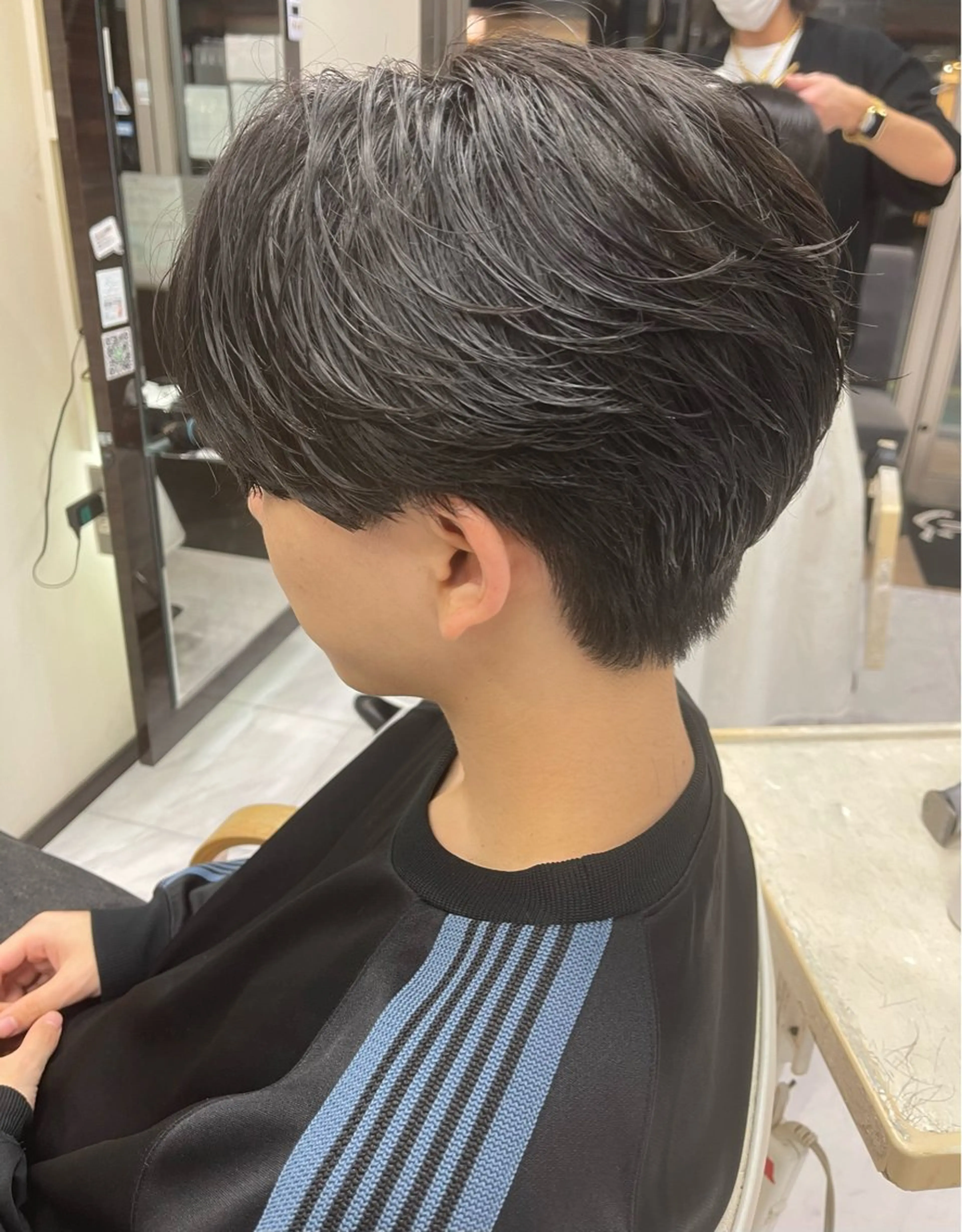 ショート パーマ メンズ メンズパーマ ニュアンスパーマ カット パーマ トリートメント 🌻メンズカット 落合諒🌻のヘアスタイル