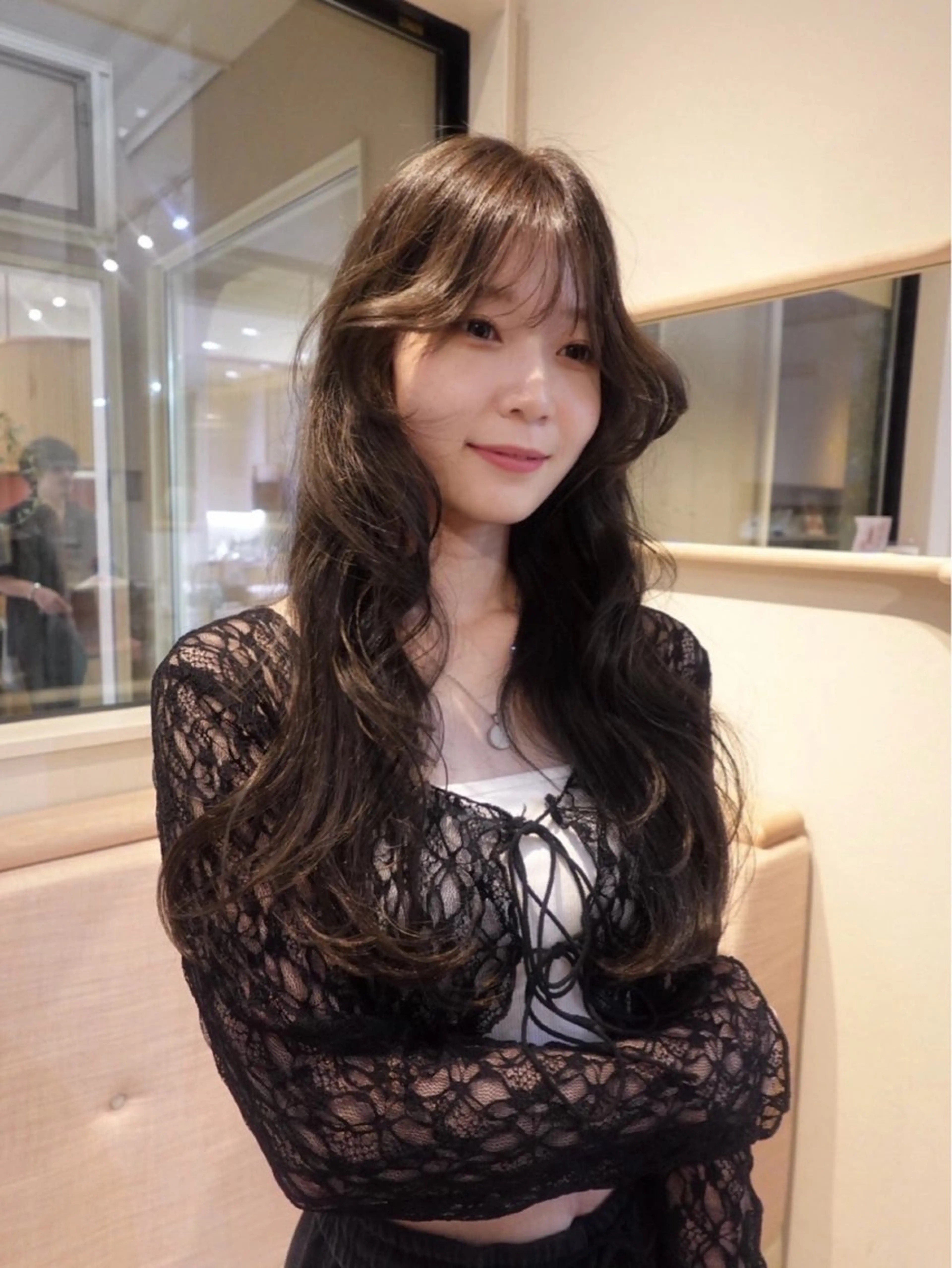 ロング カラー パーマ 高桑 みひののヘアスタイル