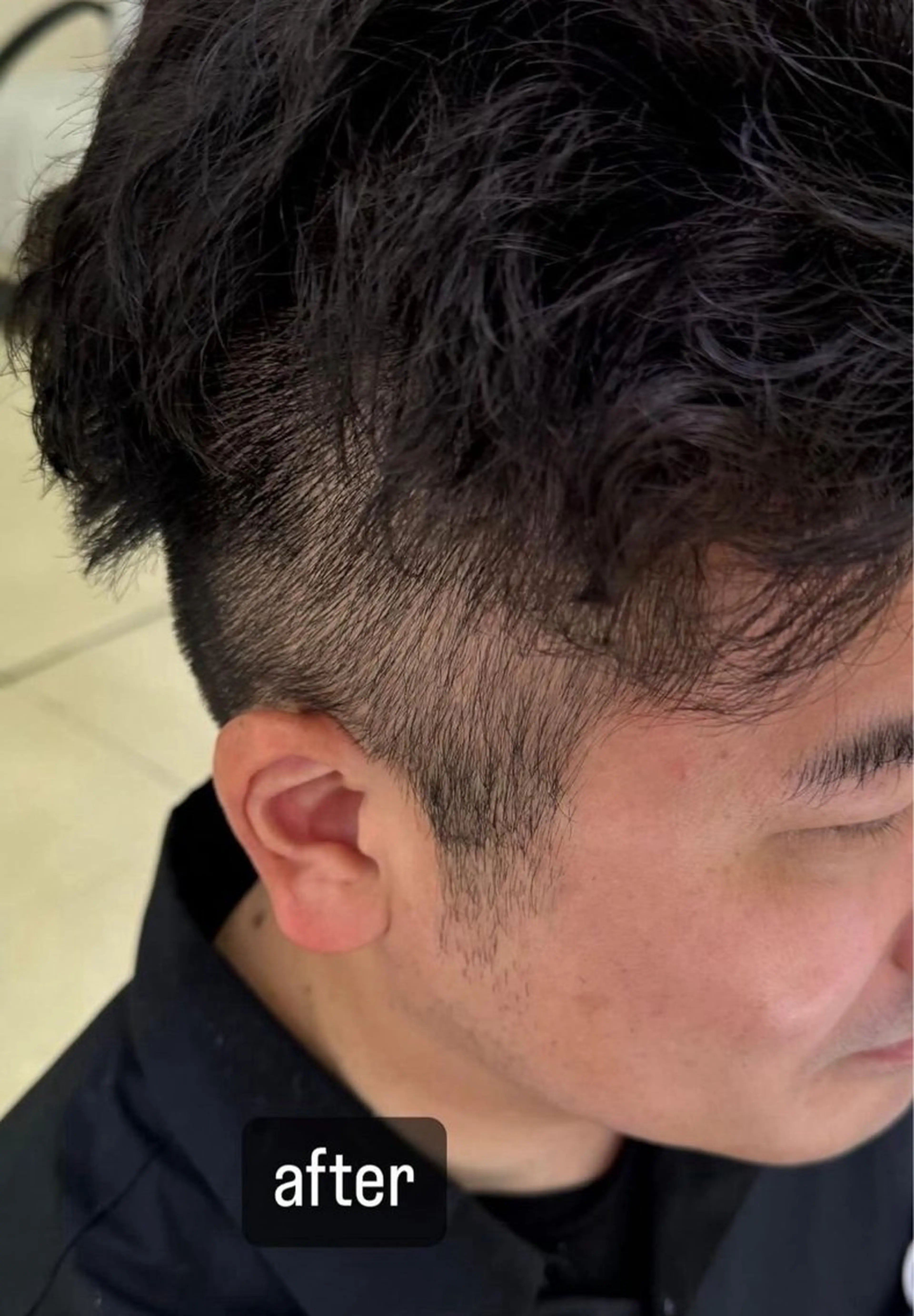 ショート メンズ メンズパーマ メンズツイストパーマ 刈り上げ ツイストパーマ タカハシ リナのヘアスタイル