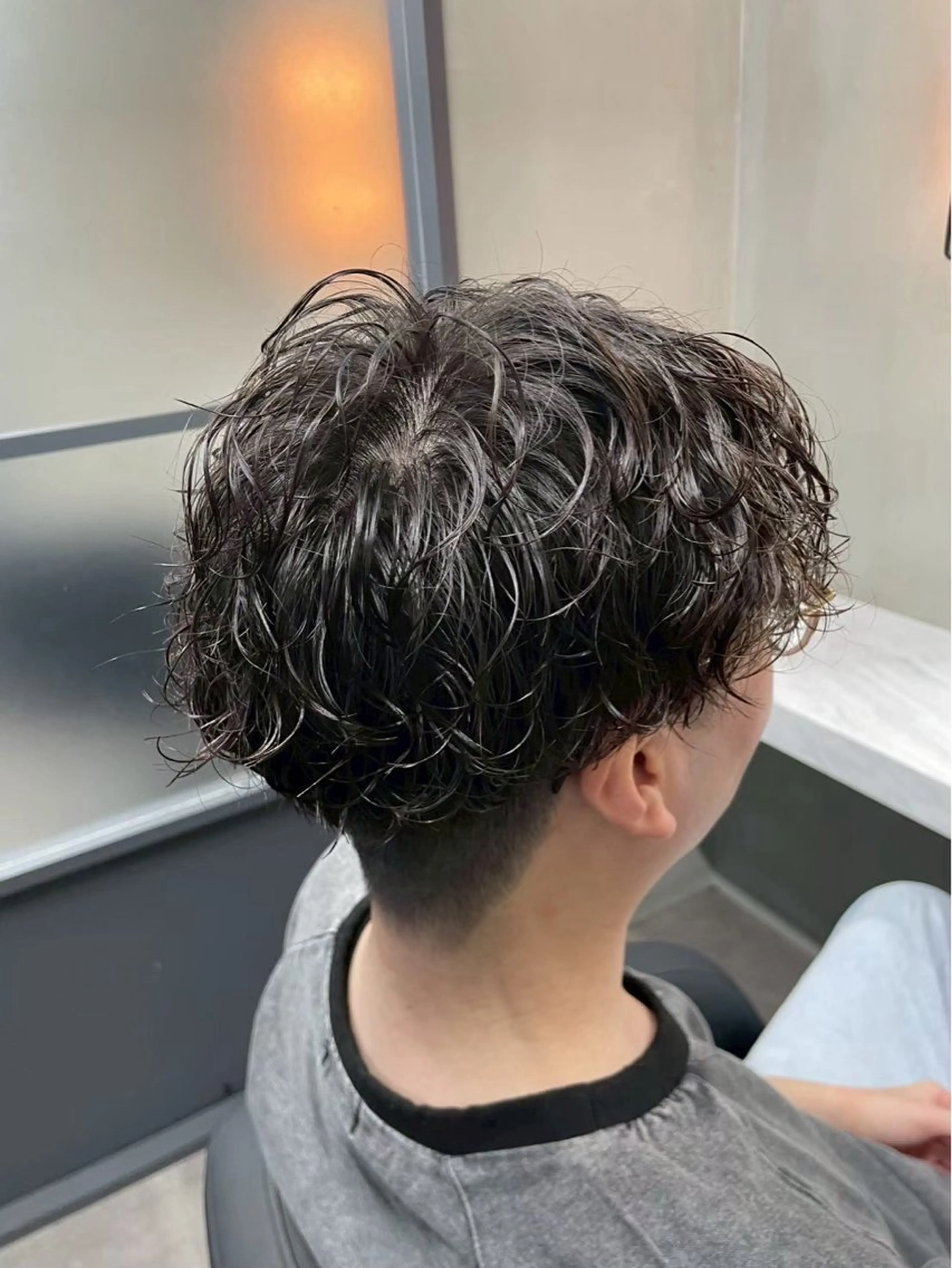 メンズ カット パーマ 花田 麟のヘアスタイル