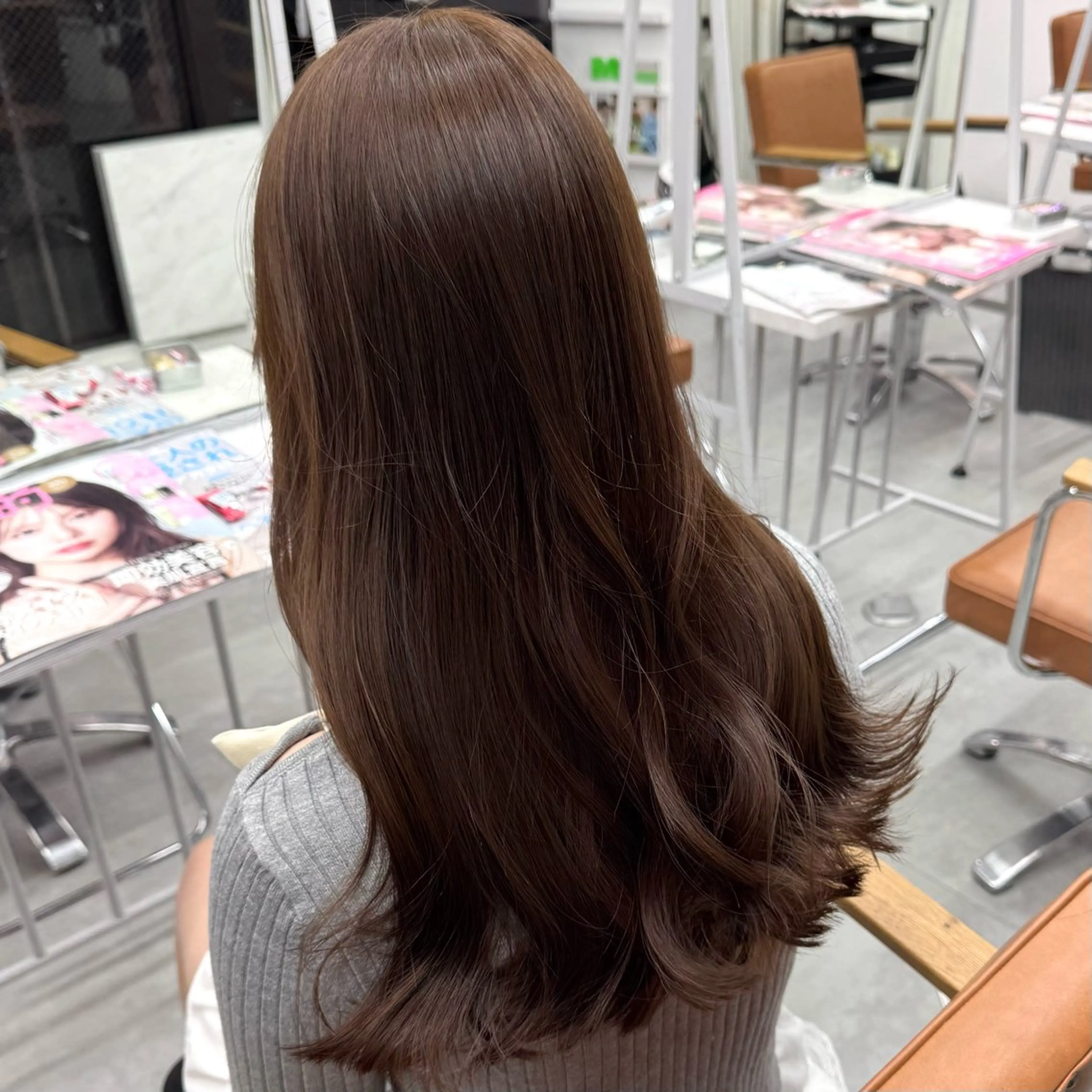 ロング カラー ヘアアレンジ ヘアカラー ブリーチなしカラー /新百合ヶ丘/安形翔のヘアスタイル