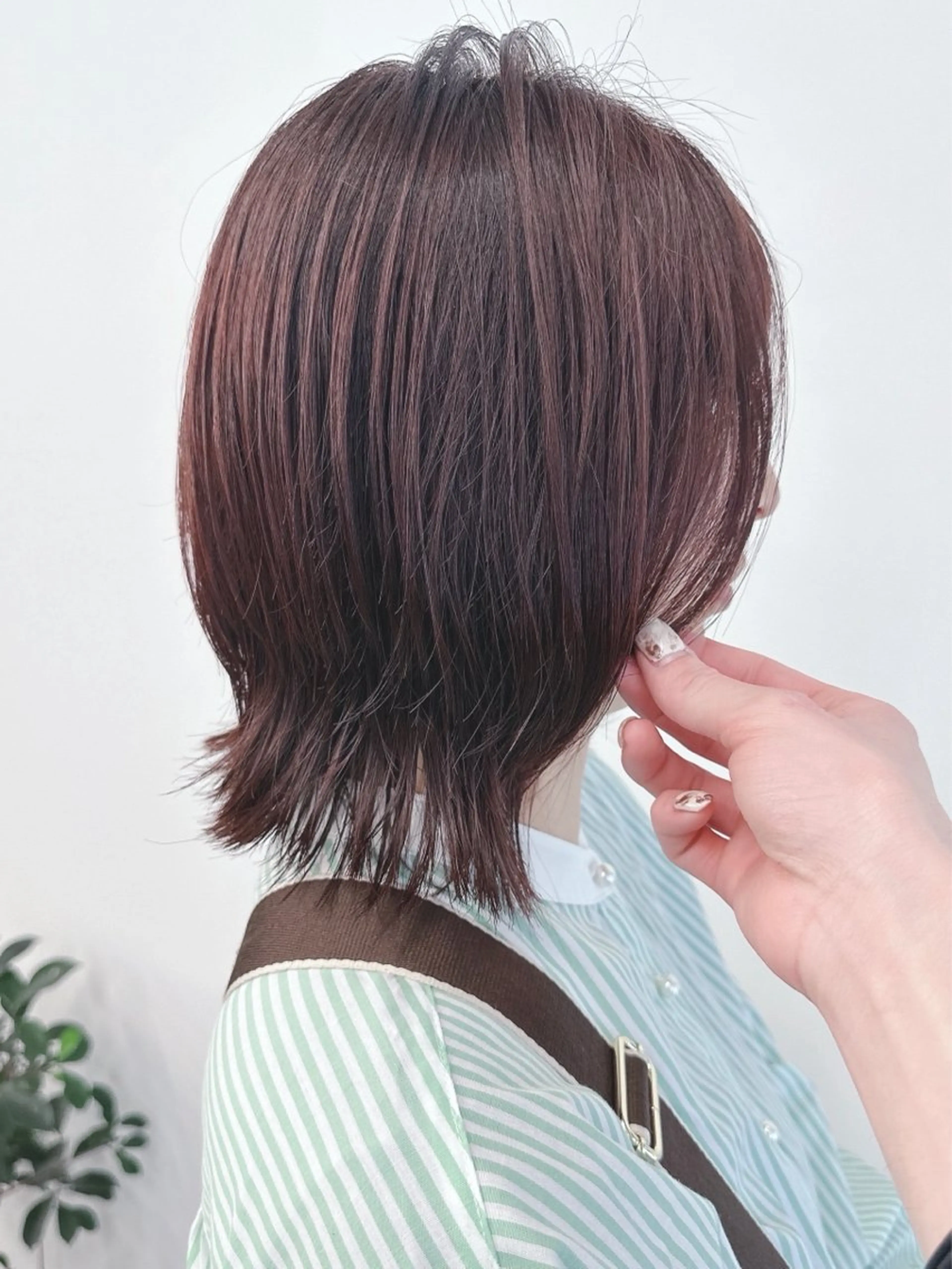 ミディアム カット ヘッドスパ ボブ/ゆるふわ ボブパーマ/とういのヘアスタイル