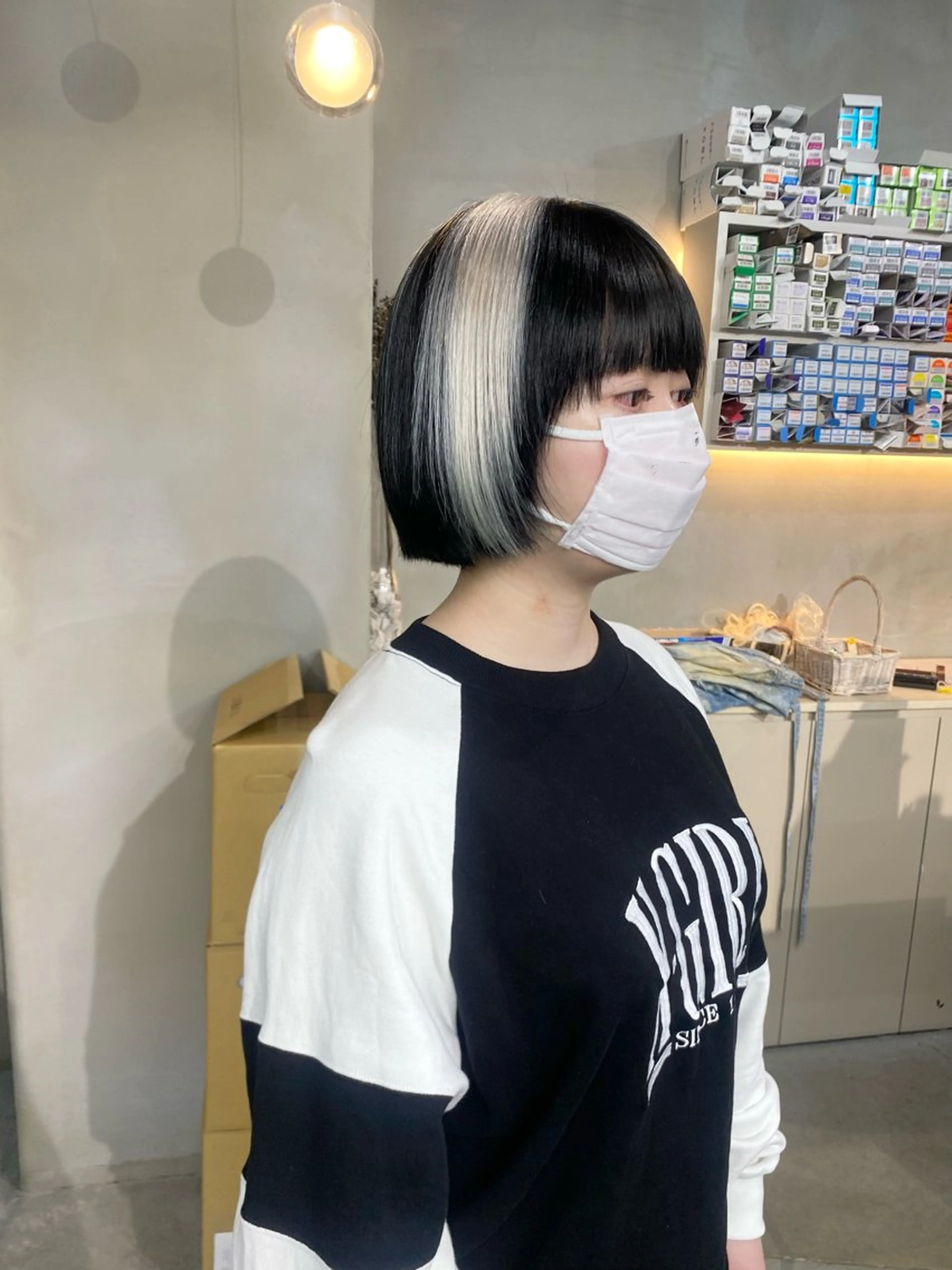 ショート カラー ヘアカラー 前橋 姫奈のヘアスタイル