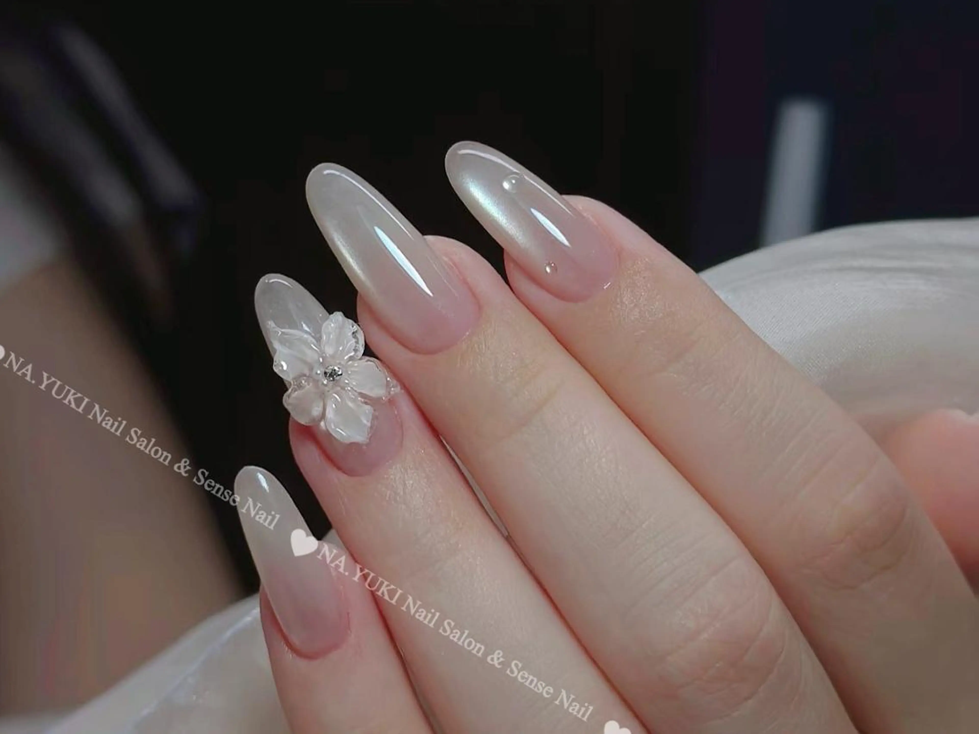 【ハンド】🦀️🦀️チップ長さだし+持ち込みデザイン(デザイン、パーツ6本まで)12980🩷💗の写真