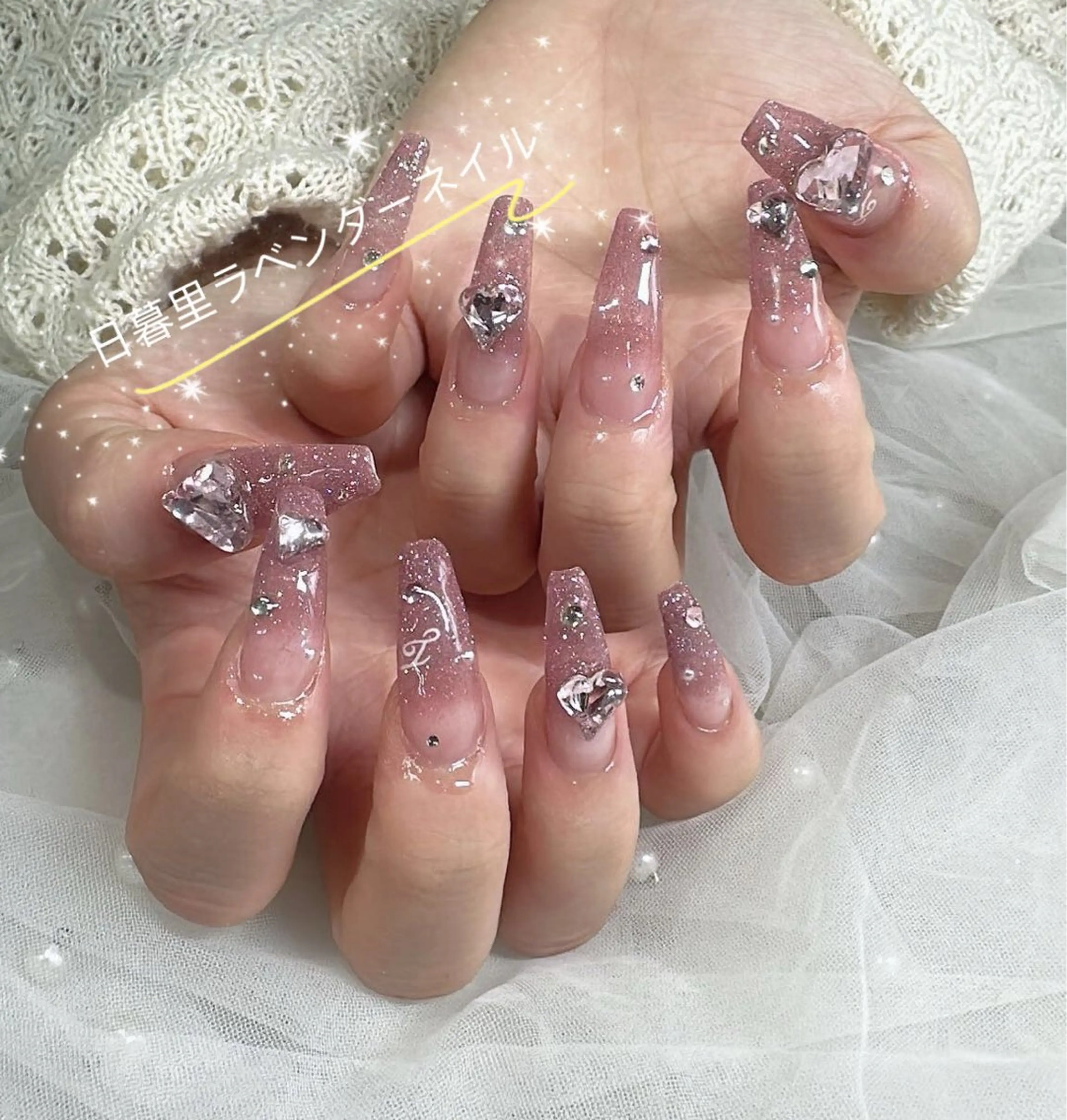 ネイル ラベンダー💖日暮里 ルル💖ネイルのネイルデザイン