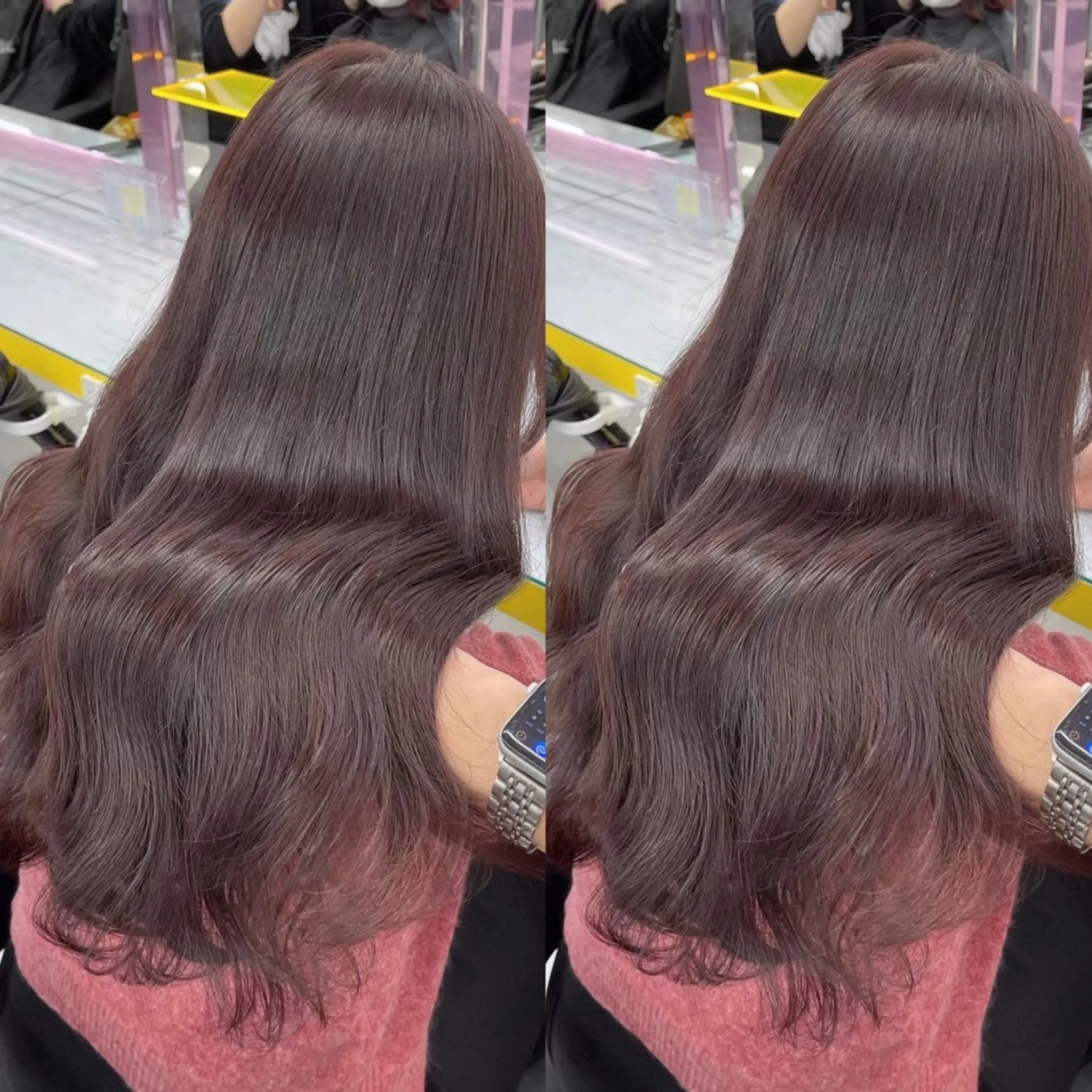 ロング まろっと艶感ブラウン ベージュ🤍まなかのヘアスタイル